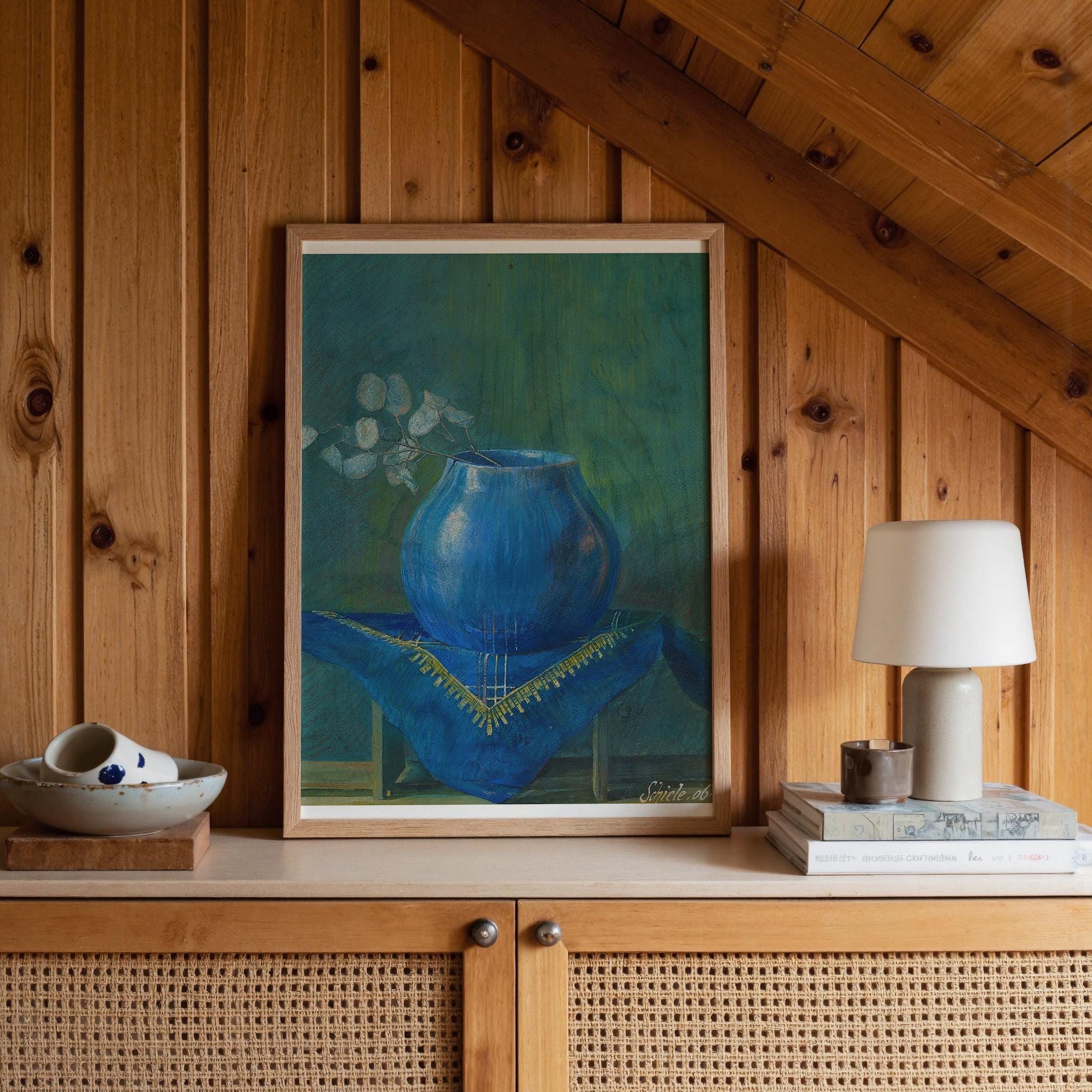 Stillleben eines Silberblattes Vertical Art Print Digital Download