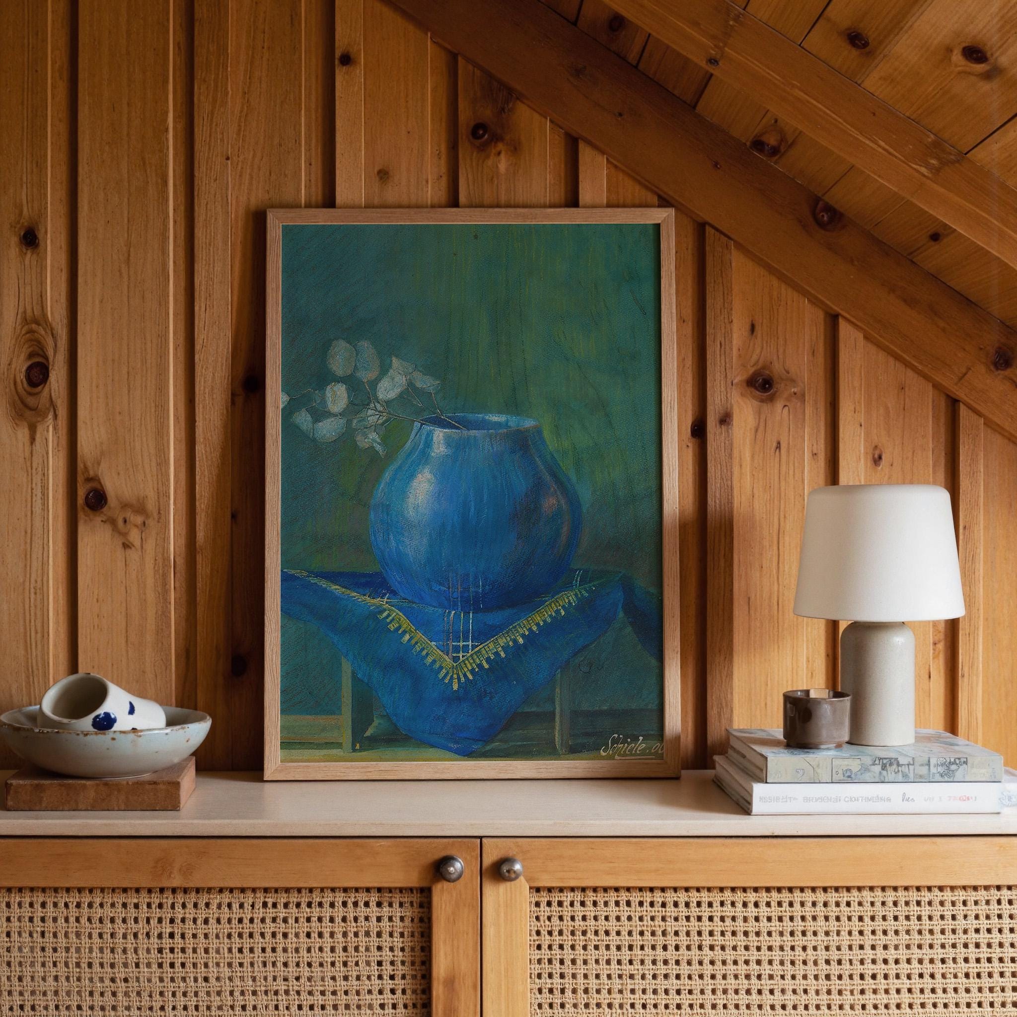 Stillleben eines Silberblattes Vertical Art Print Digital Download