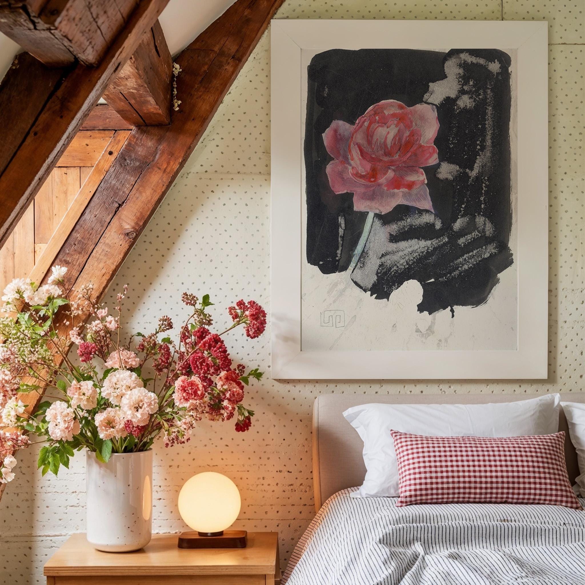 Rode Roos Vertical Art Print Digital Download