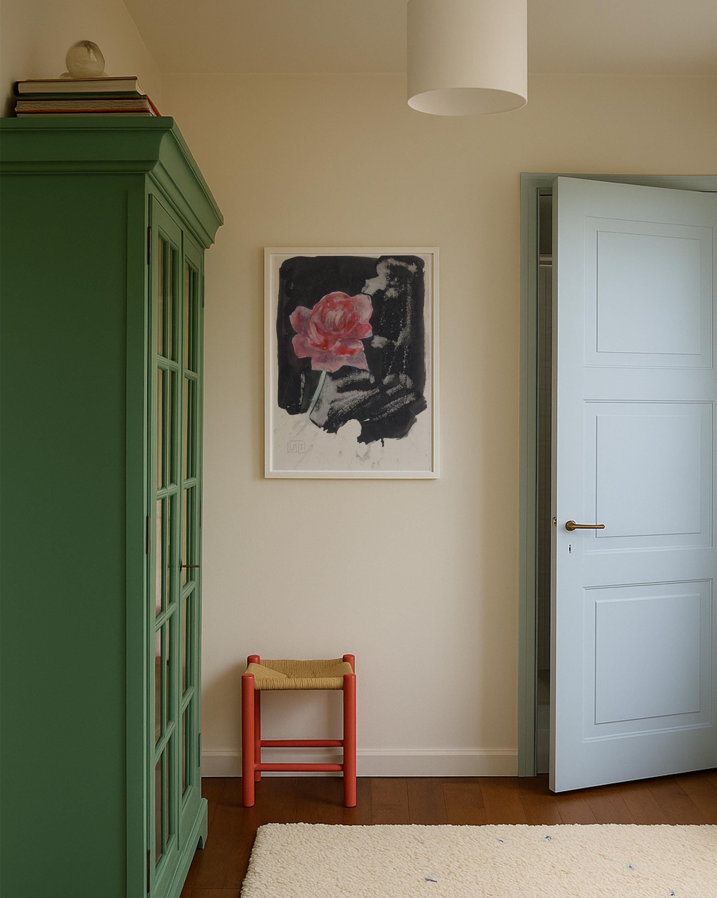 Rode Roos Vertical Art Print Digital Download