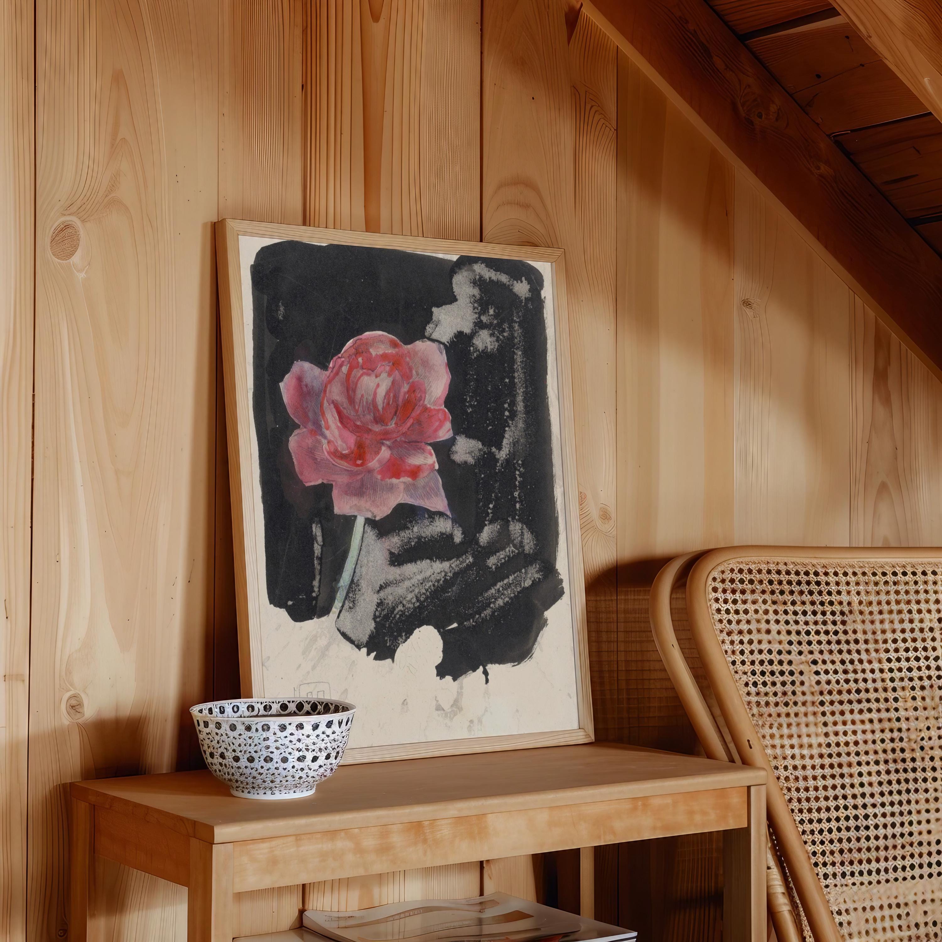 Rode Roos Vertical Art Print Digital Download