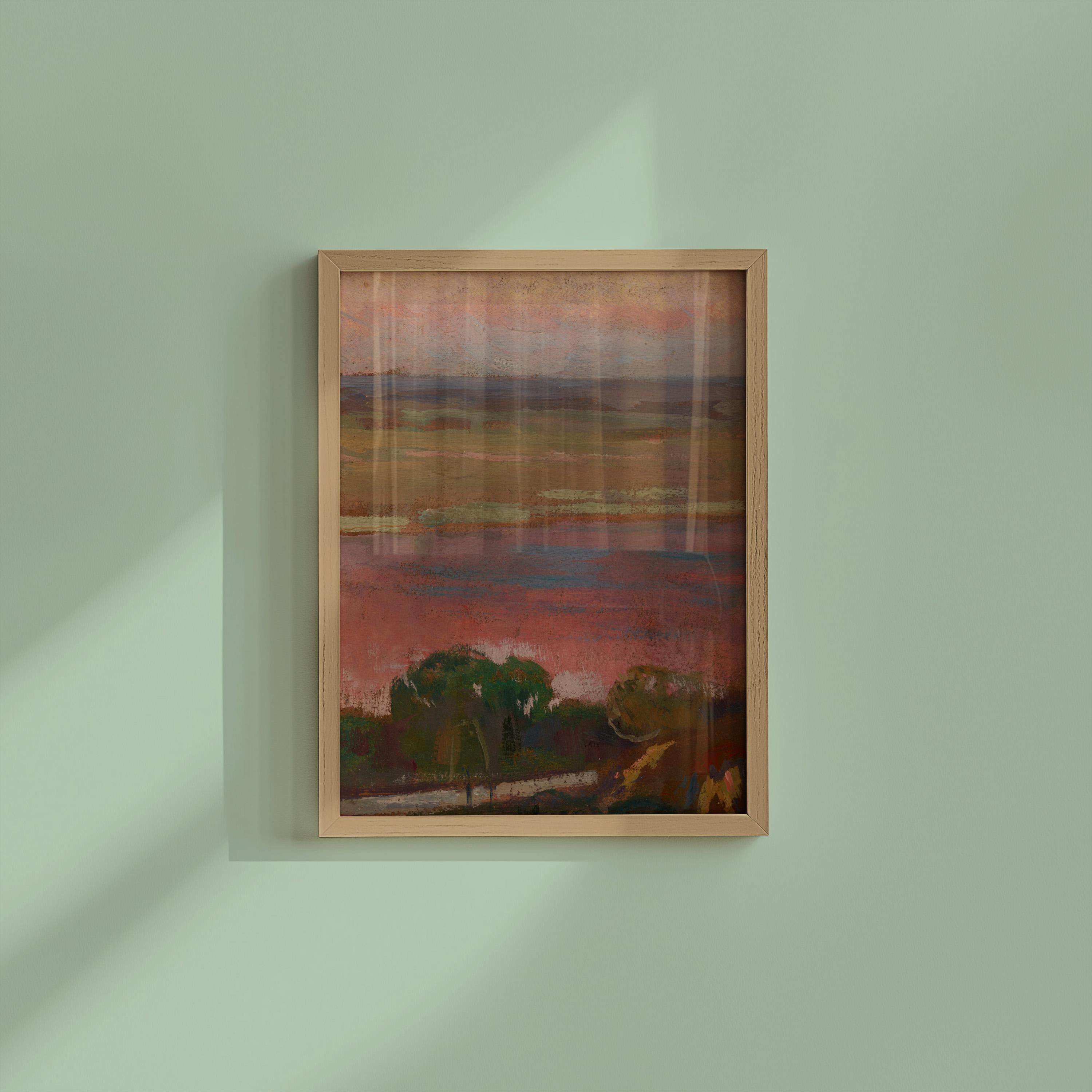 Pink River Vertical Art Print Digital Download