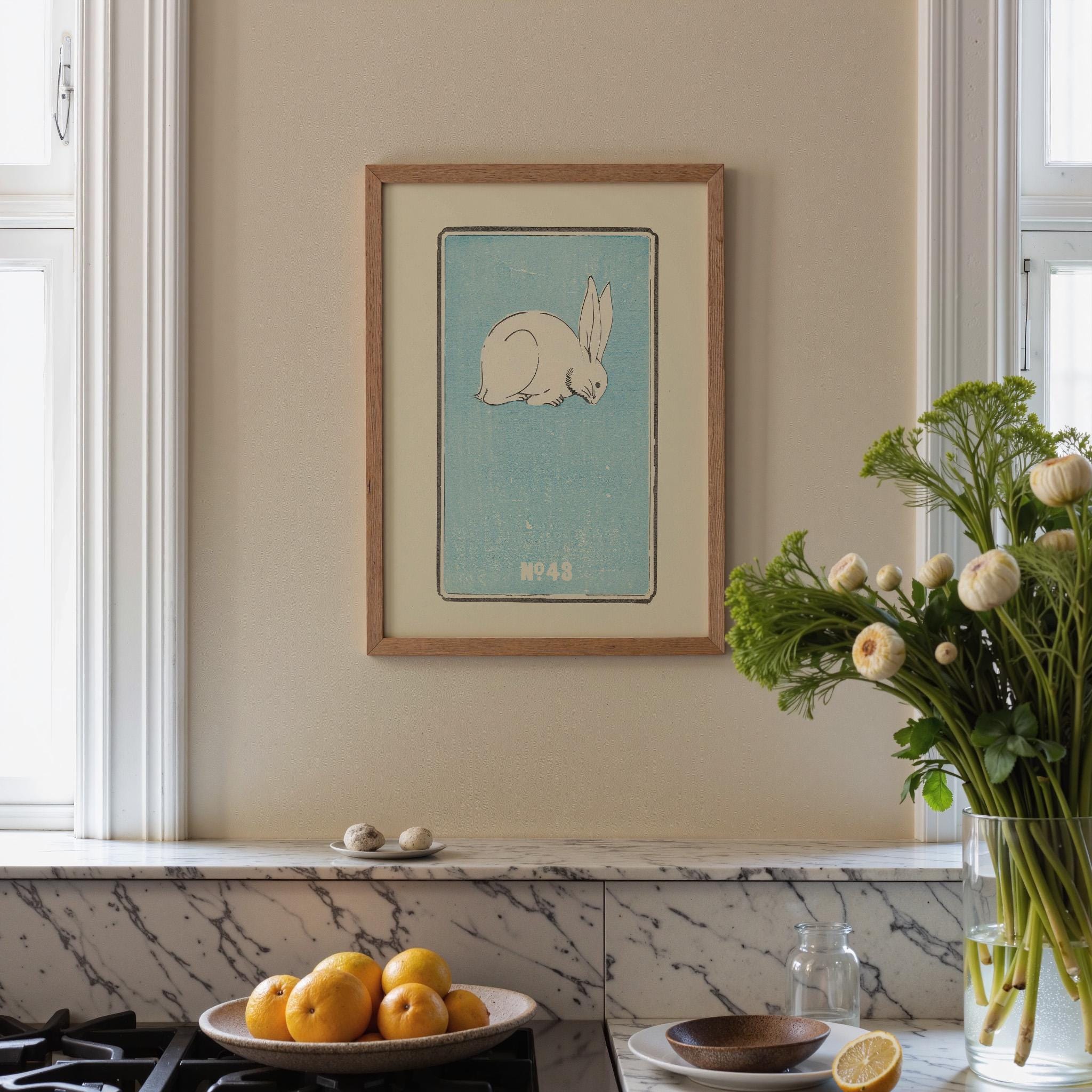 Bunny No 43 Vertical Art Print Digital Download