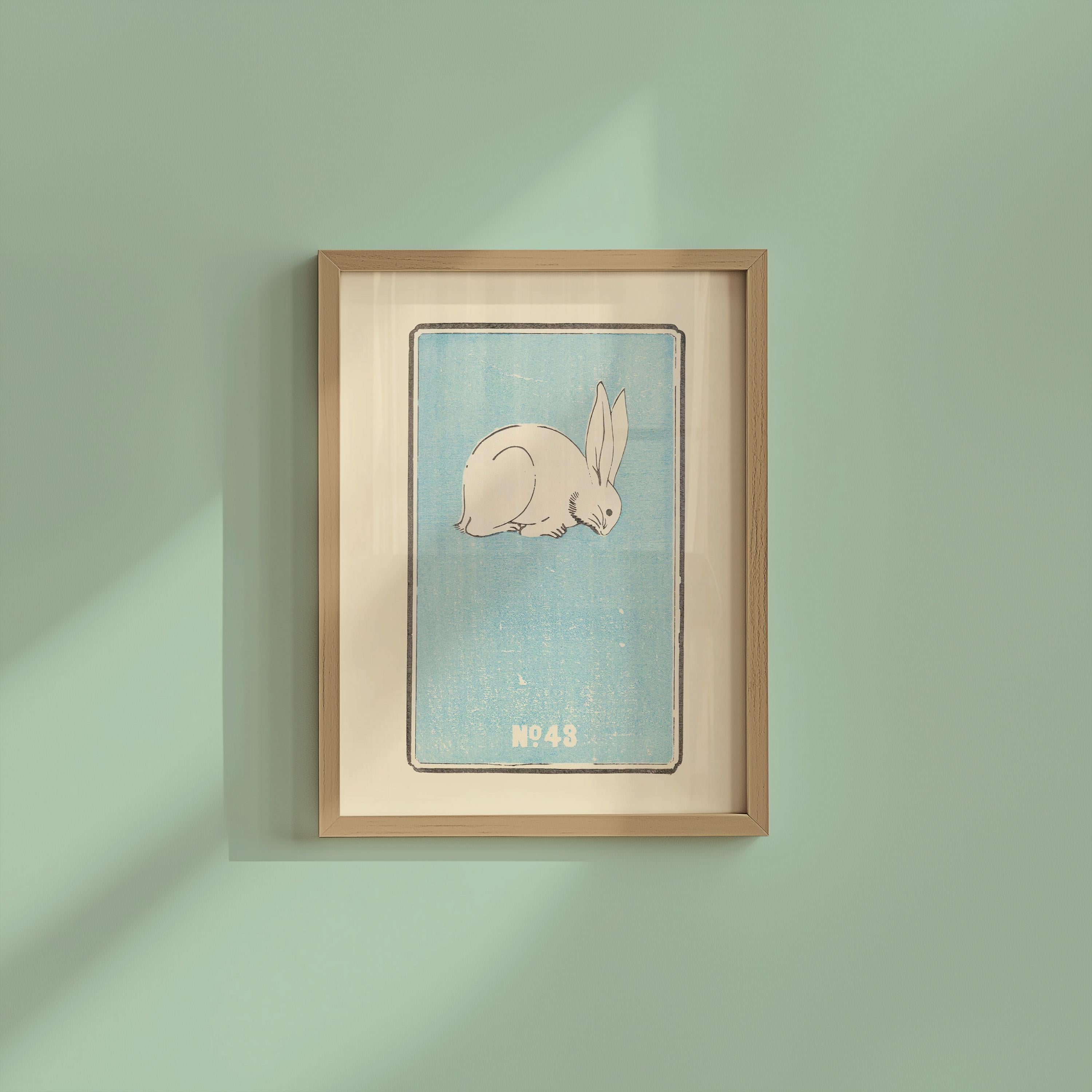 Bunny No 43 Vertical Art Print Digital Download