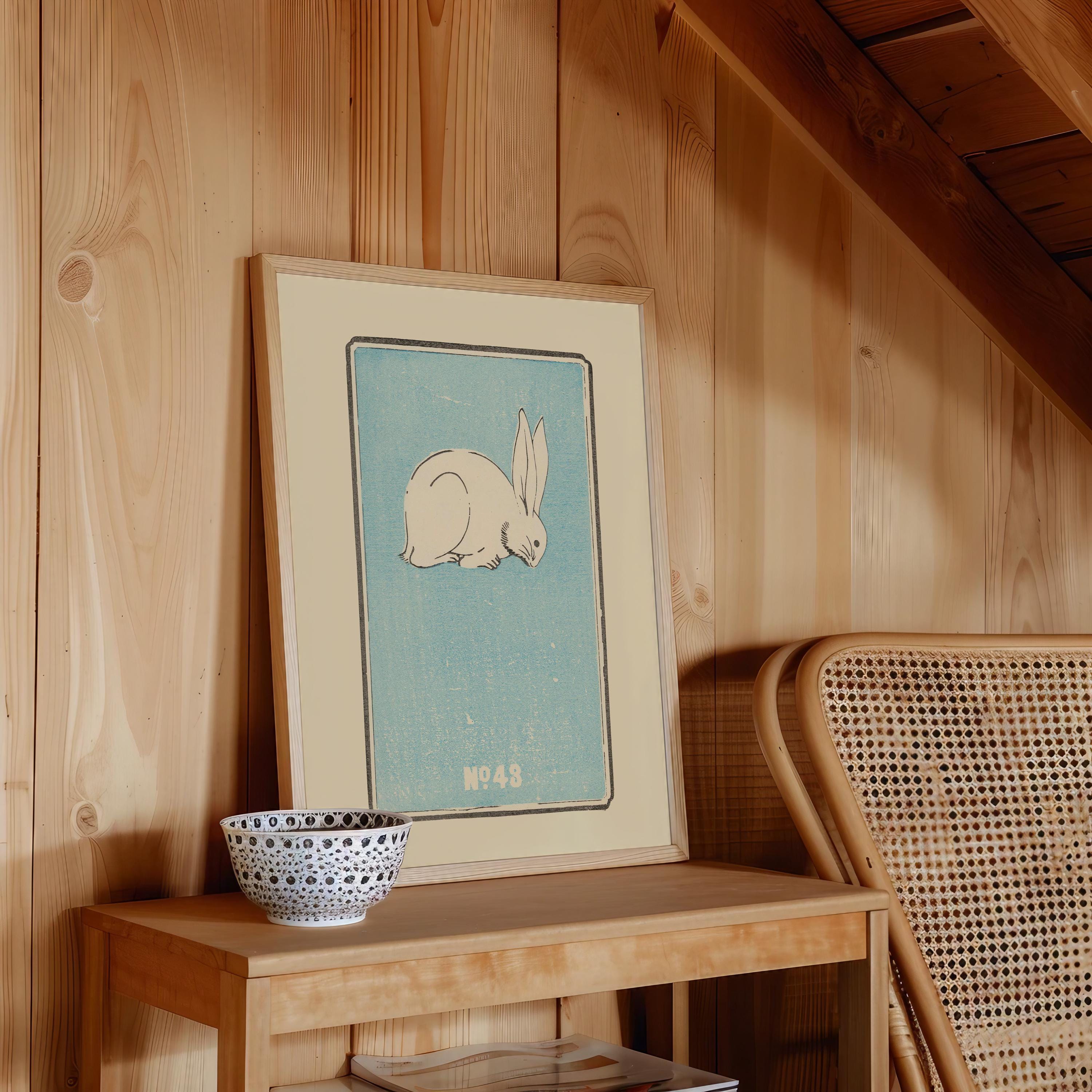 Bunny No 43 Vertical Art Print Digital Download