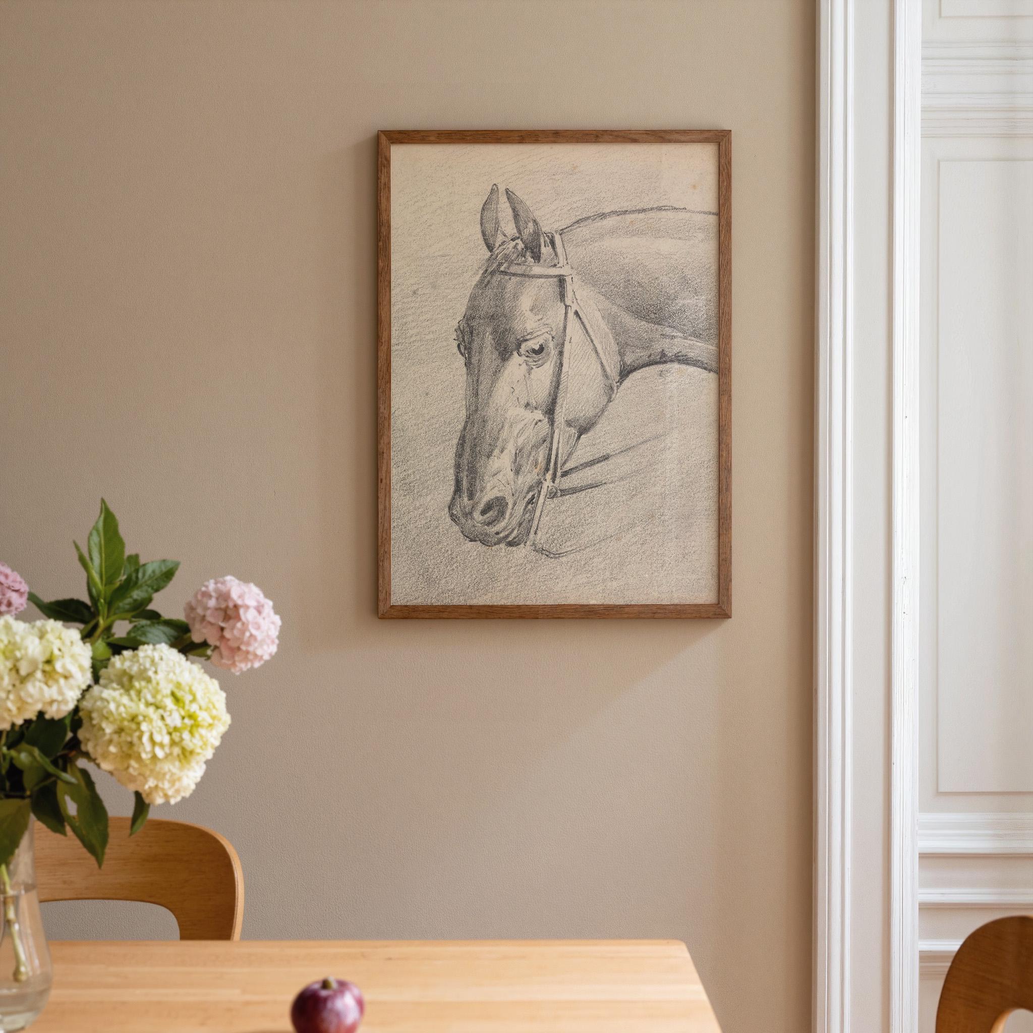 Head of Horse Vertical Art Print Digital Download