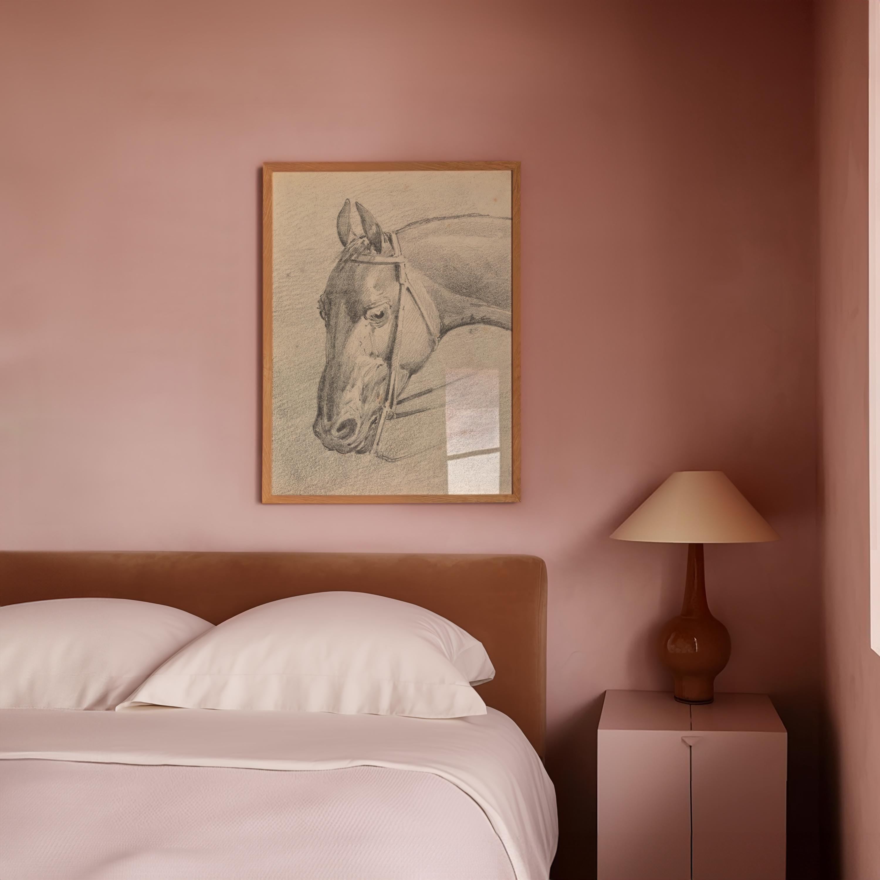 Head of Horse Vertical Art Print Digital Download