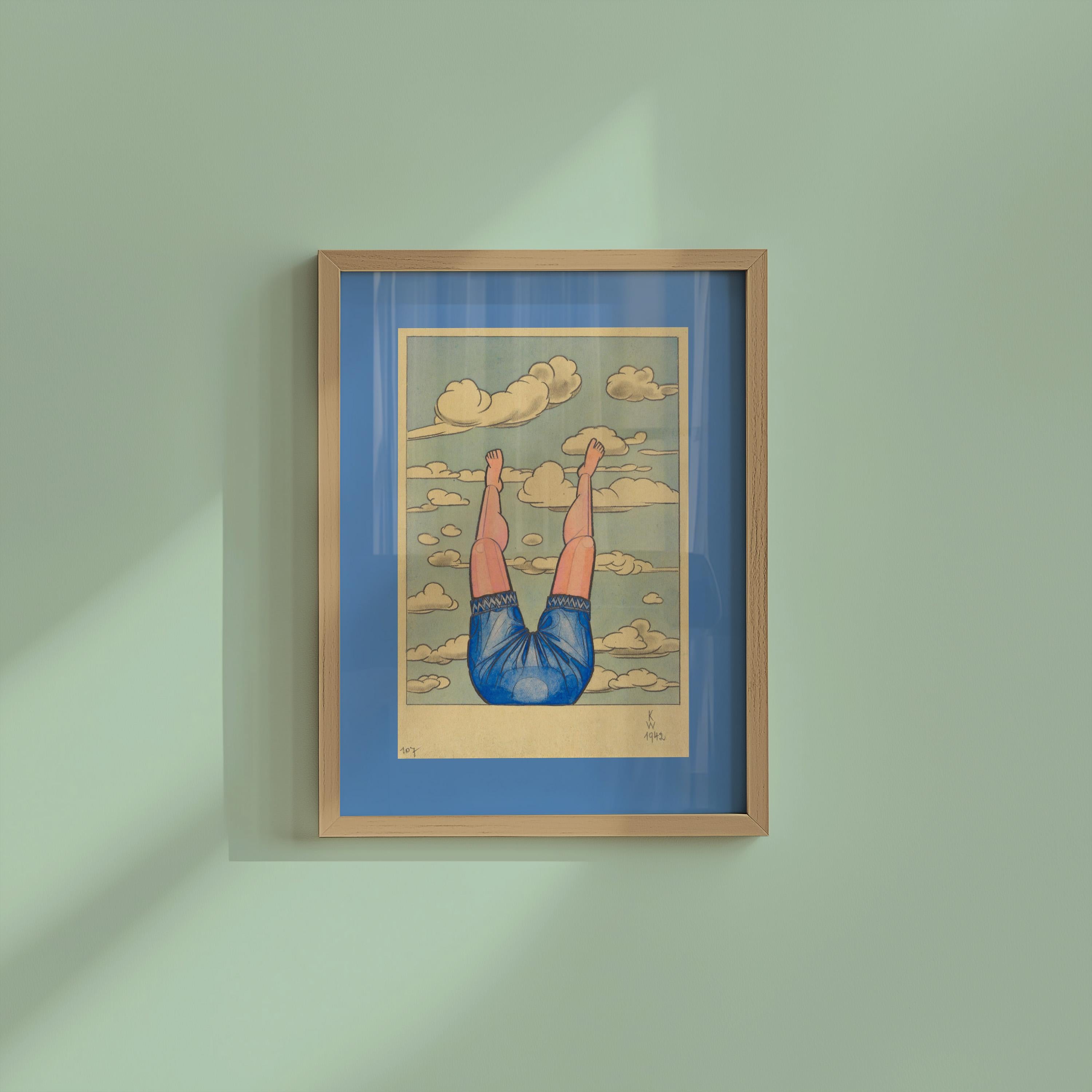 Himmelfahrt Vertical Art Print Digital Download