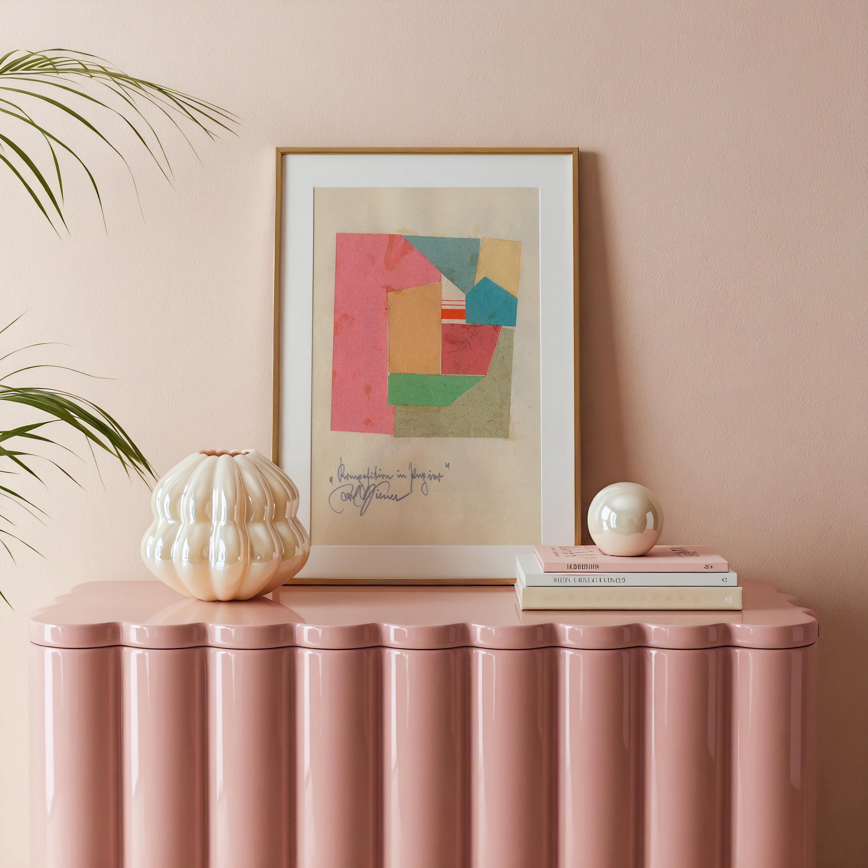 Komposition in Papier Vertical Art Print Digital Download