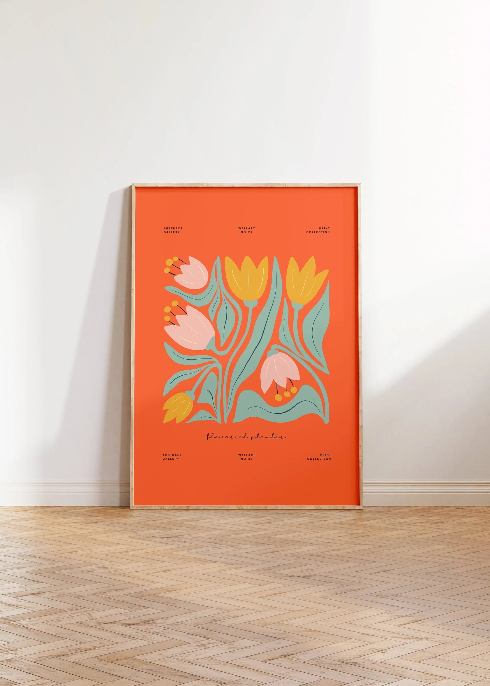 Orange digital wall art print