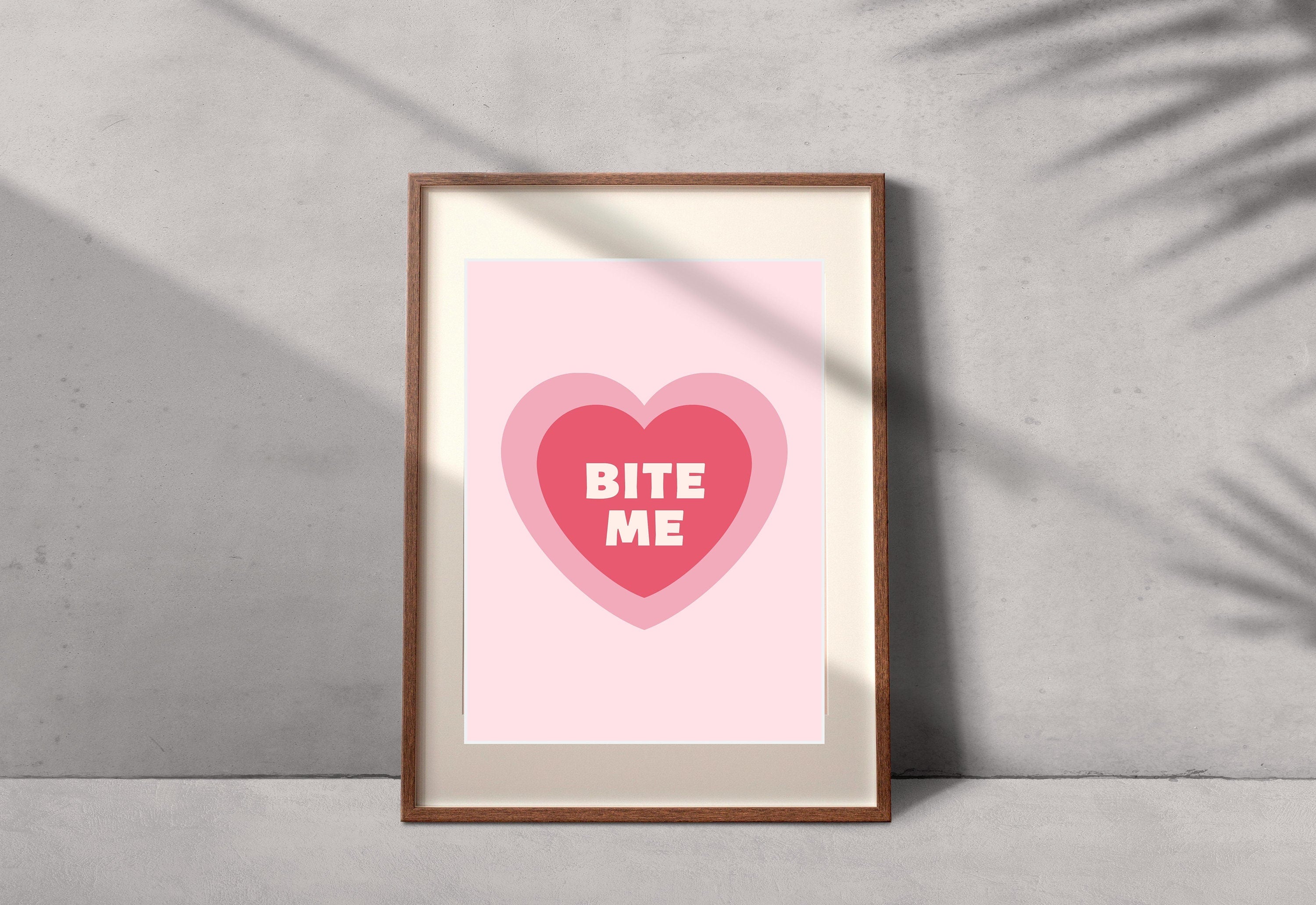 The 'Bite Me Art Print' by GS Print Shoppe.