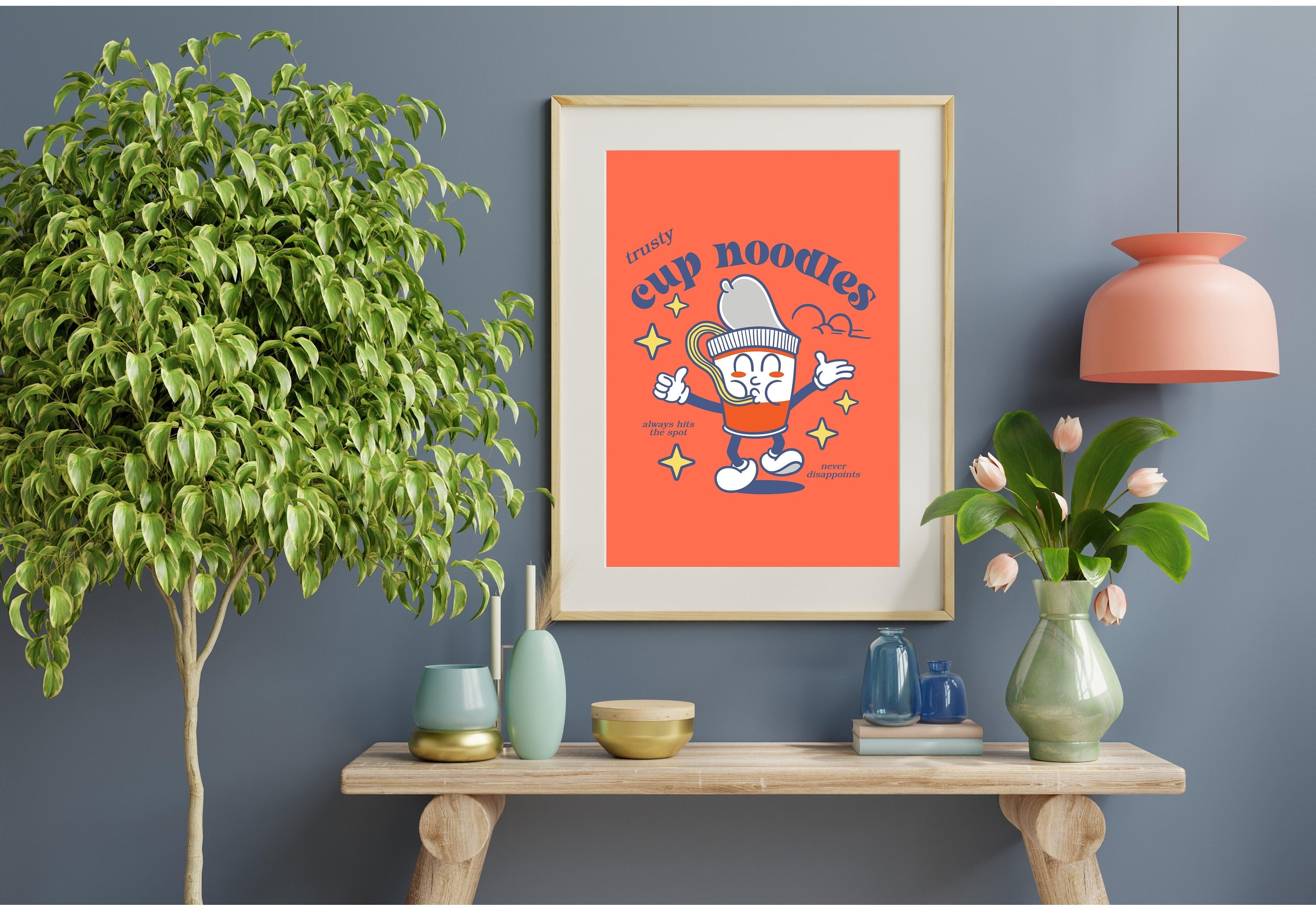 Cup Noodle Digital Art Print from GS Print Shoppe