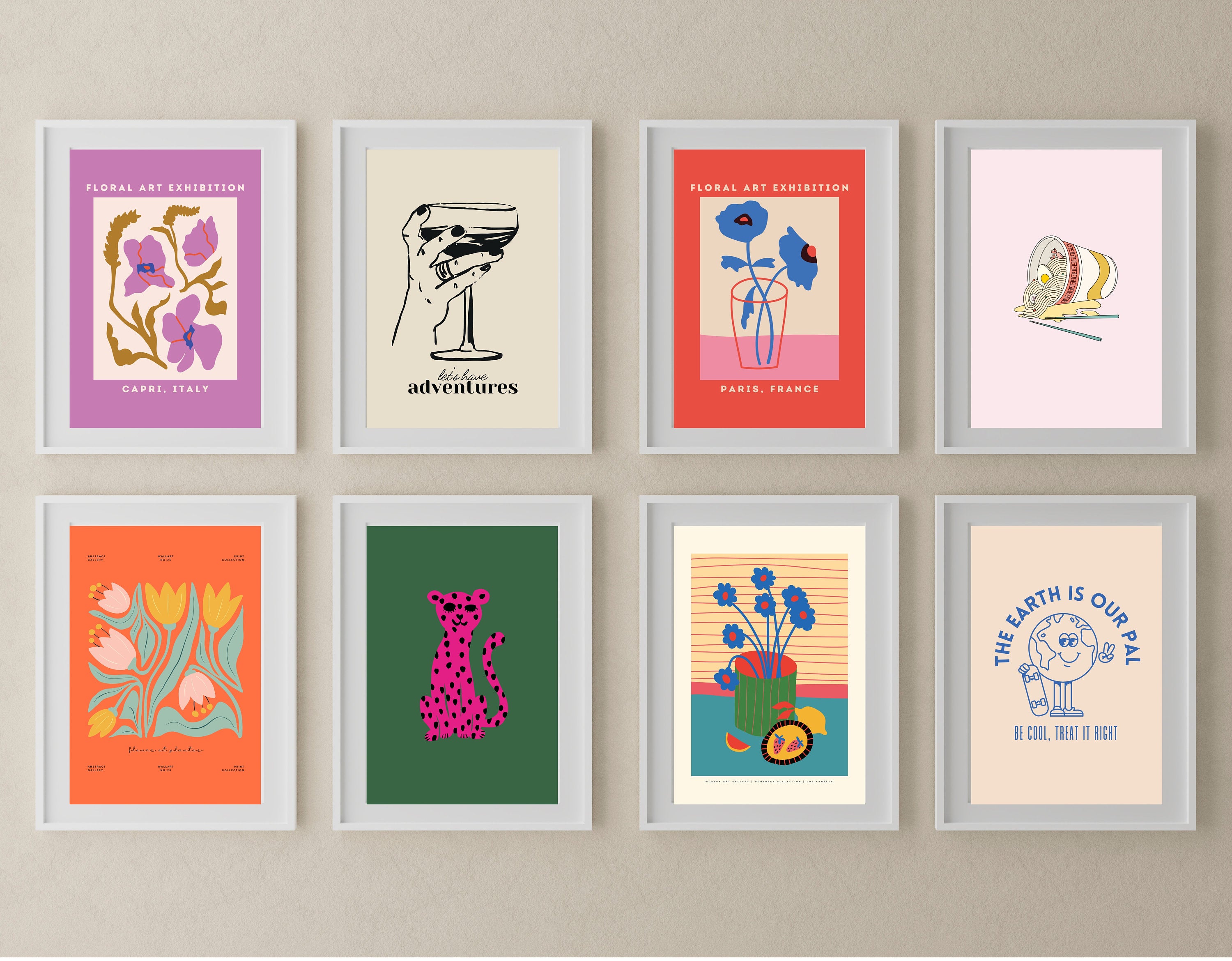 Gallery Wall Set, Exhibition Set of 15 Prints, Matisse Print Set,Museum Poster Set, Flower Market Prints, DIGITAL DOWNLOAD, Preppy Prints