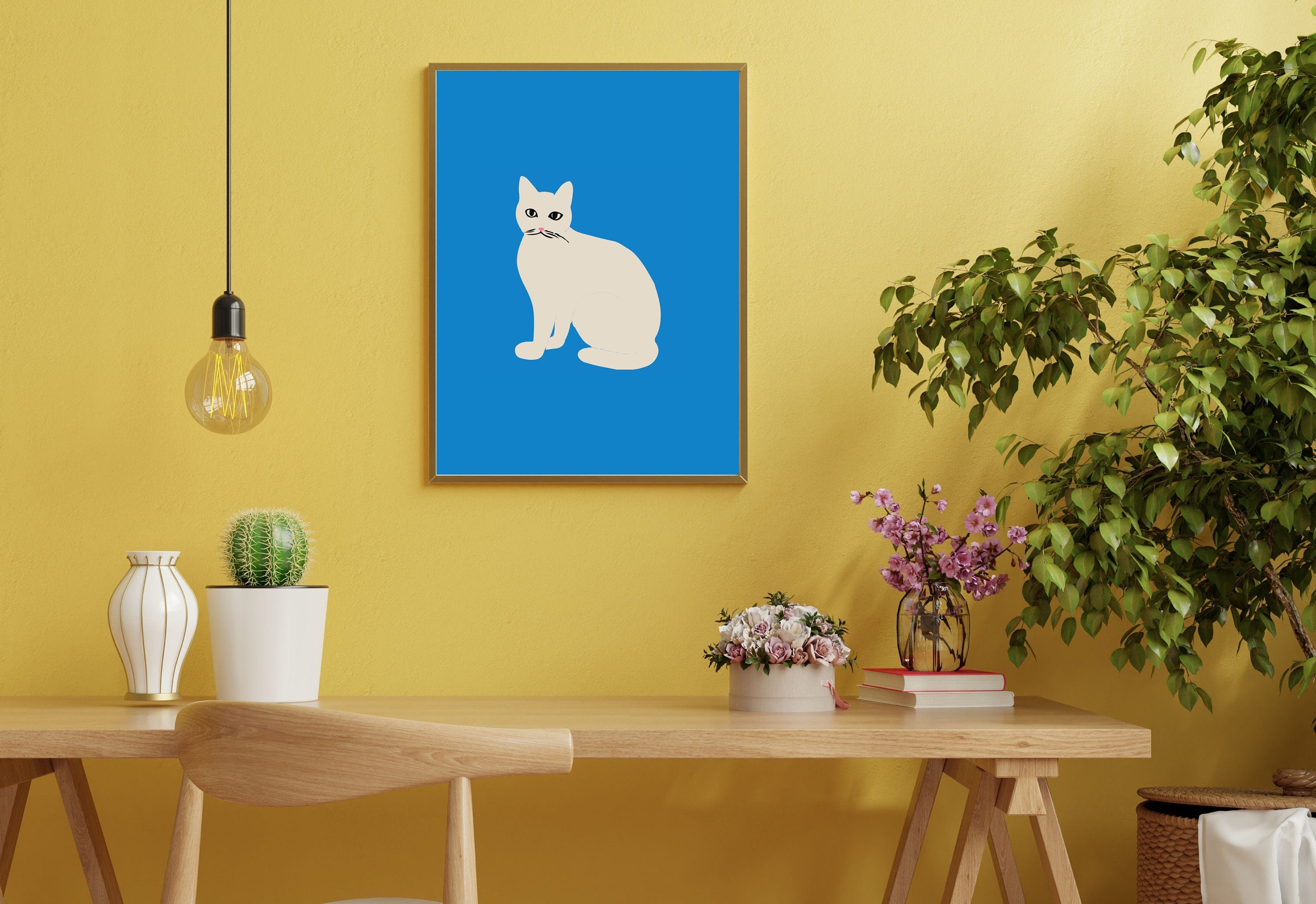 Cat Art Print by GS Print Shoppe