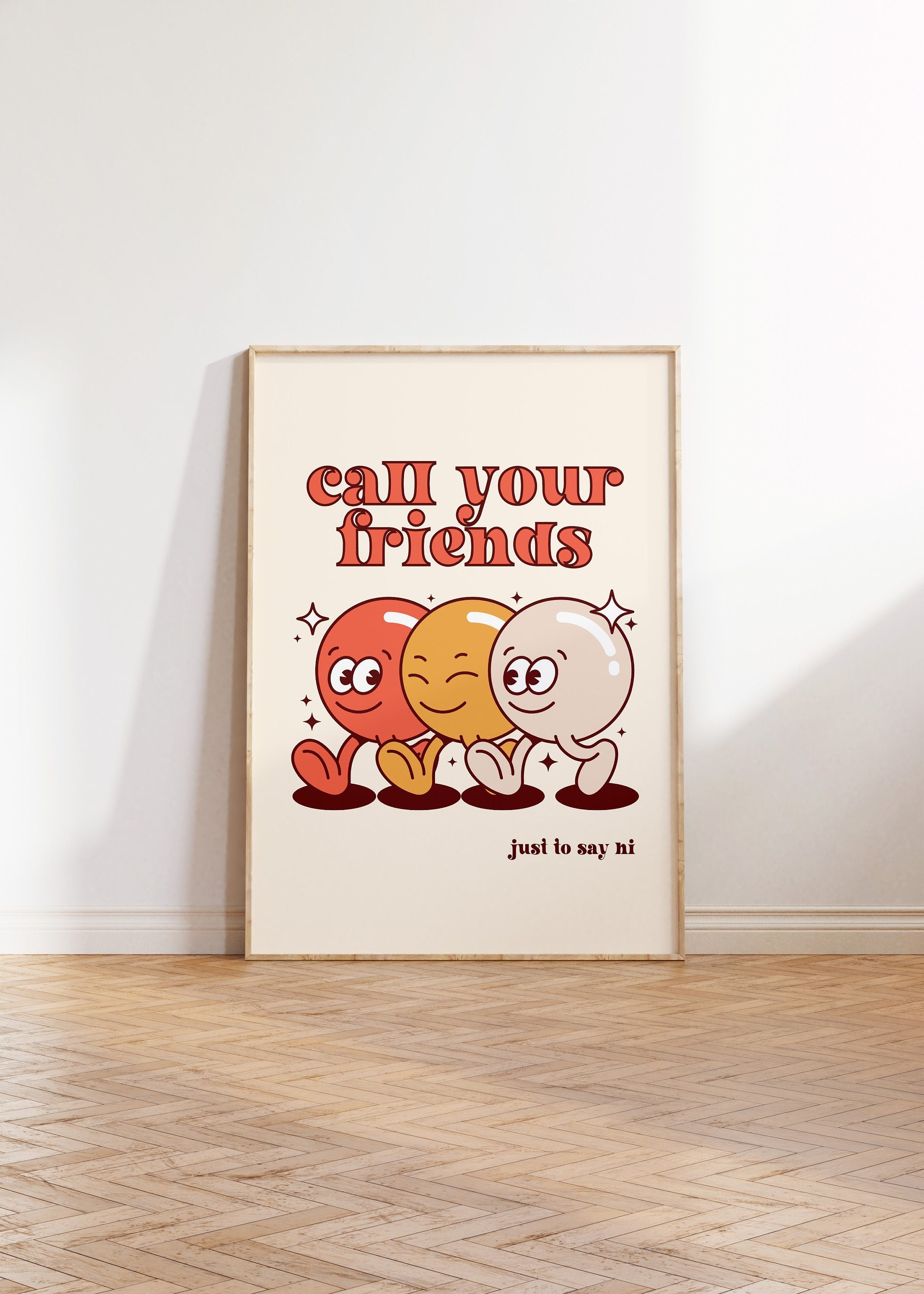 Call Your Friends Digital Art Print