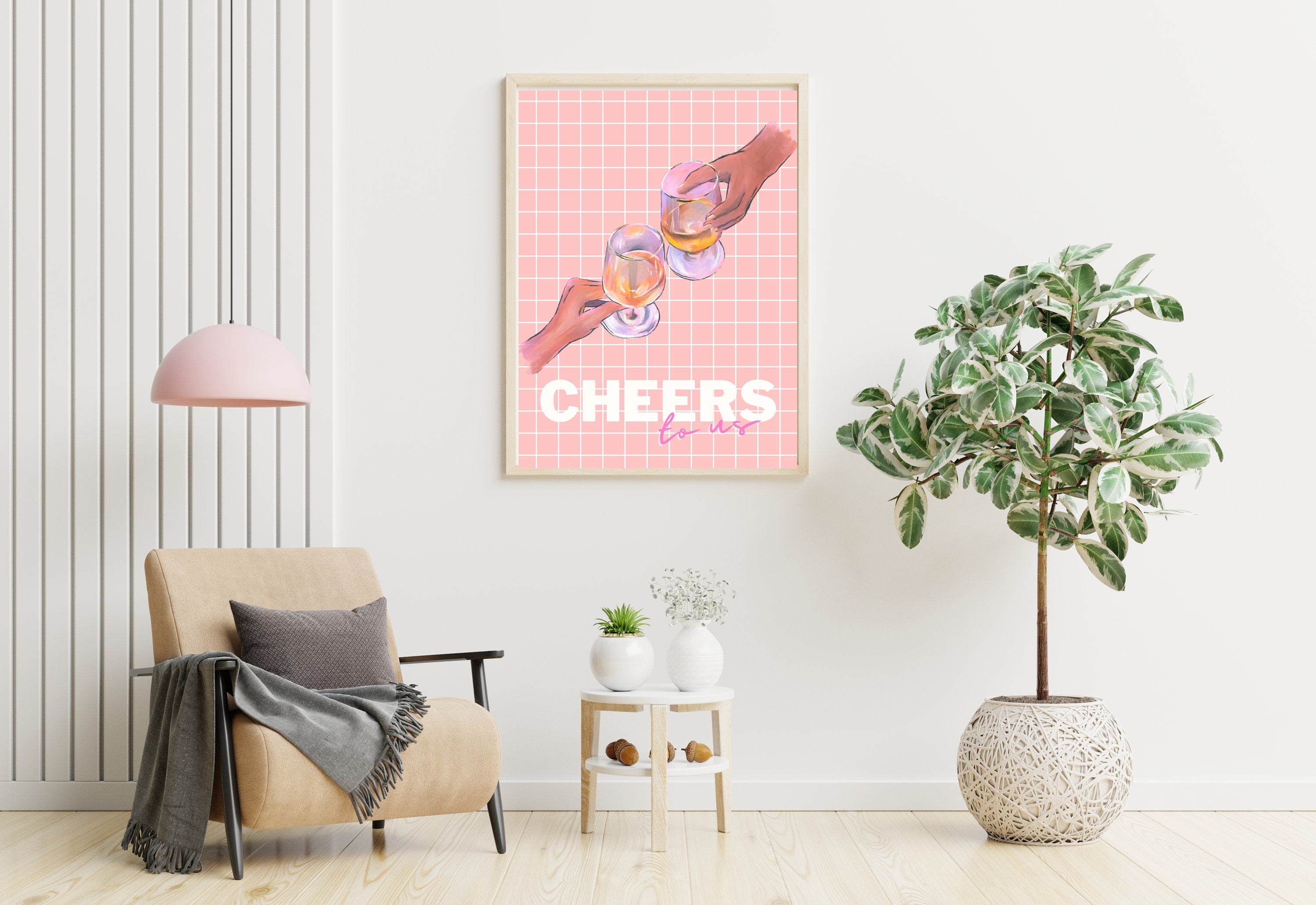 Best Cheers Pink Art Print