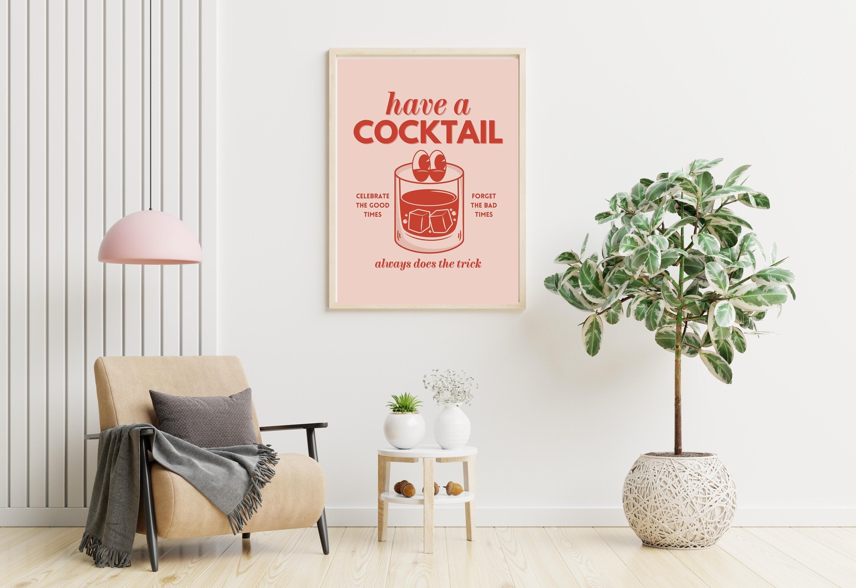 Have a Cocktail-Digital Prints-Wall Art Print-Retro Quote Print-Cocktail Art Print-bar cart accessories-Cocktail Art-Bar Cart Prints