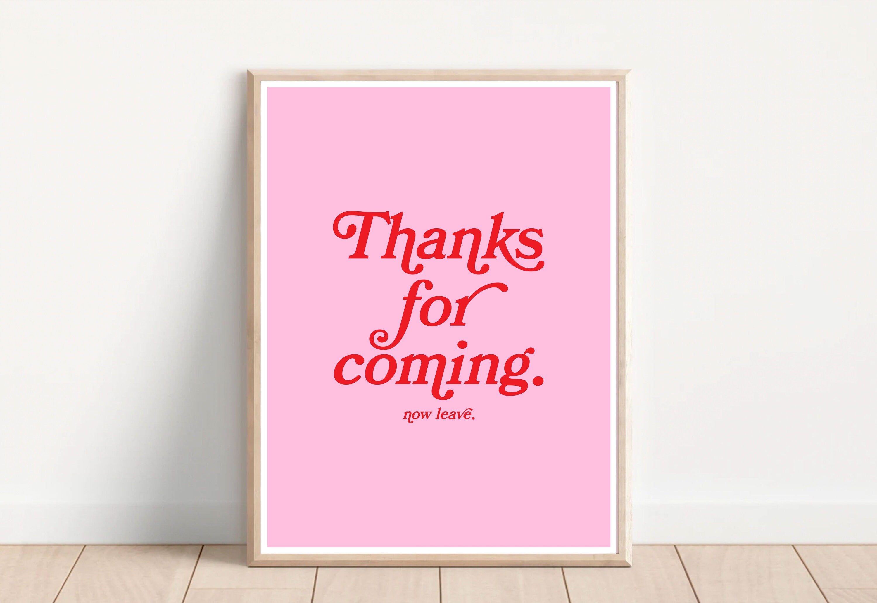 Thanks for coming-Digital Prints-Wall Art Print-Typography Art-Downloadable Print-Bar Art Prints-Living Room Decor-Funny Wall Art-Bright Art