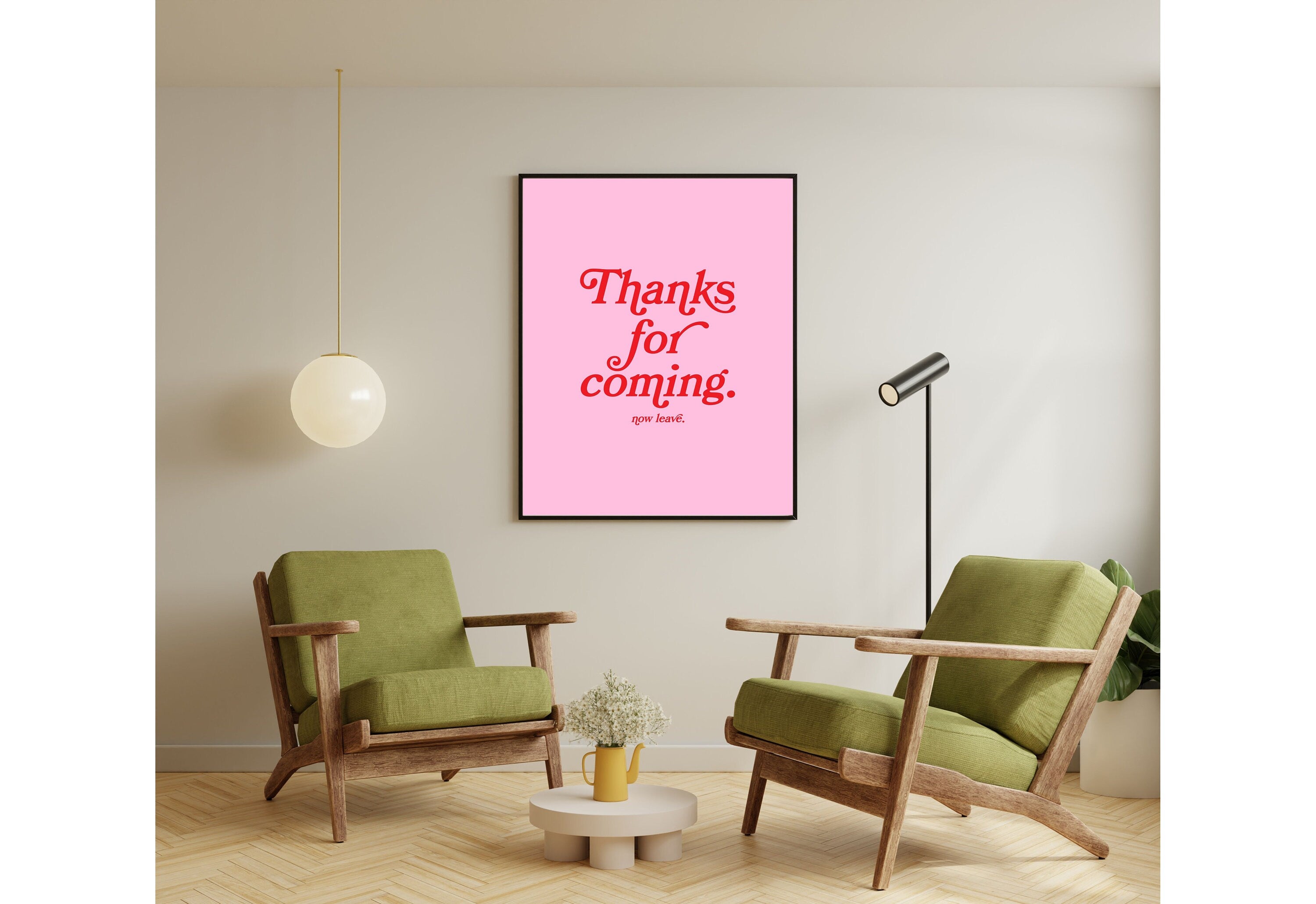 Thanks for coming-Digital Prints-Wall Art Print-Typography Art-Downloadable Print-Bar Art Prints-Living Room Decor-Funny Wall Art-Bright Art