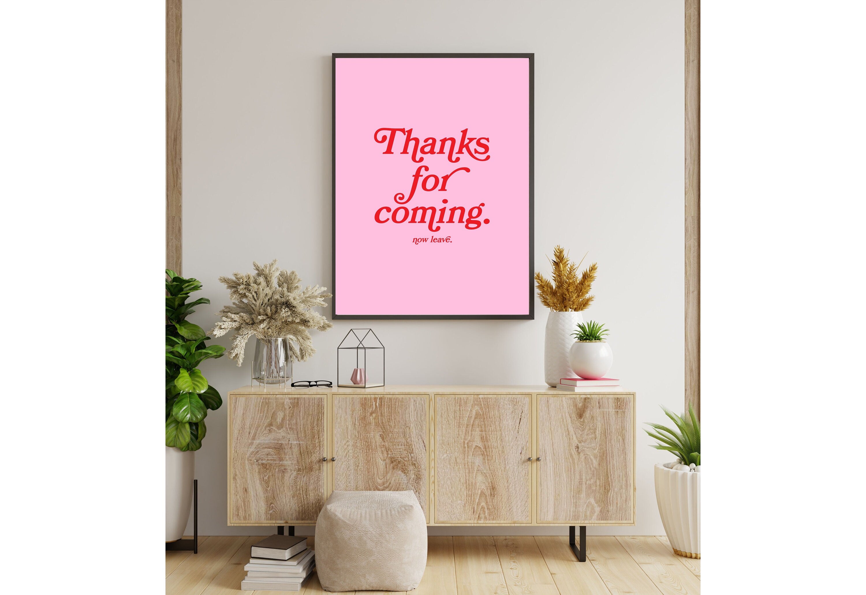 Thanks for coming-Digital Prints-Wall Art Print-Typography Art-Downloadable Print-Bar Art Prints-Living Room Decor-Funny Wall Art-Bright Art