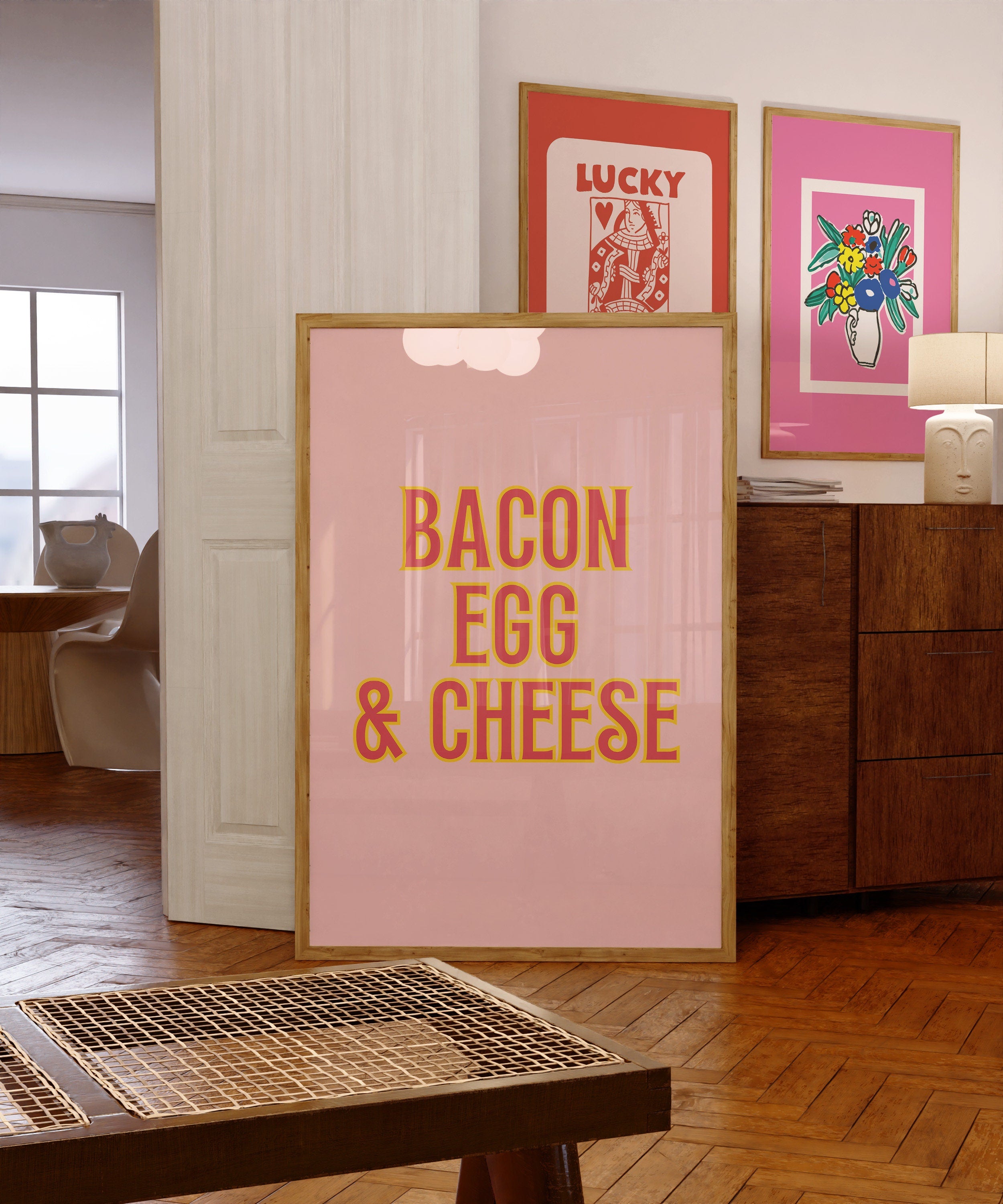 Bacon Egg and Cheese Digital Art Print - GS Print Shoppe