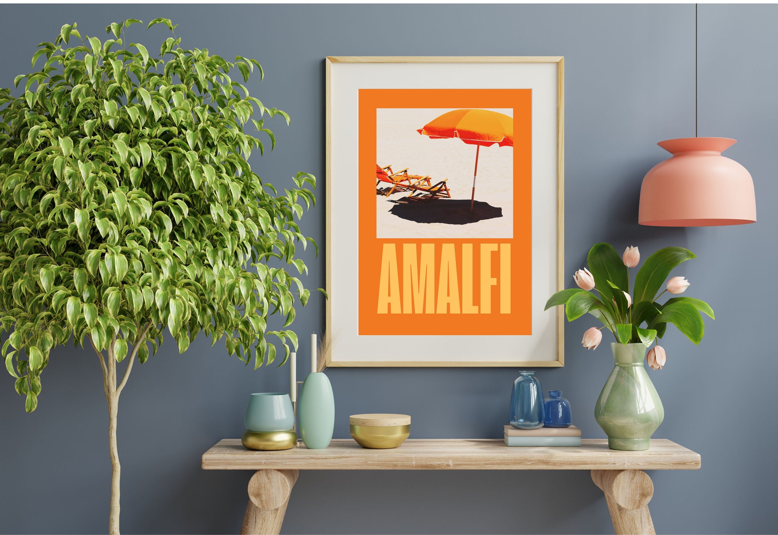 tc chiu art print amalfi holiday