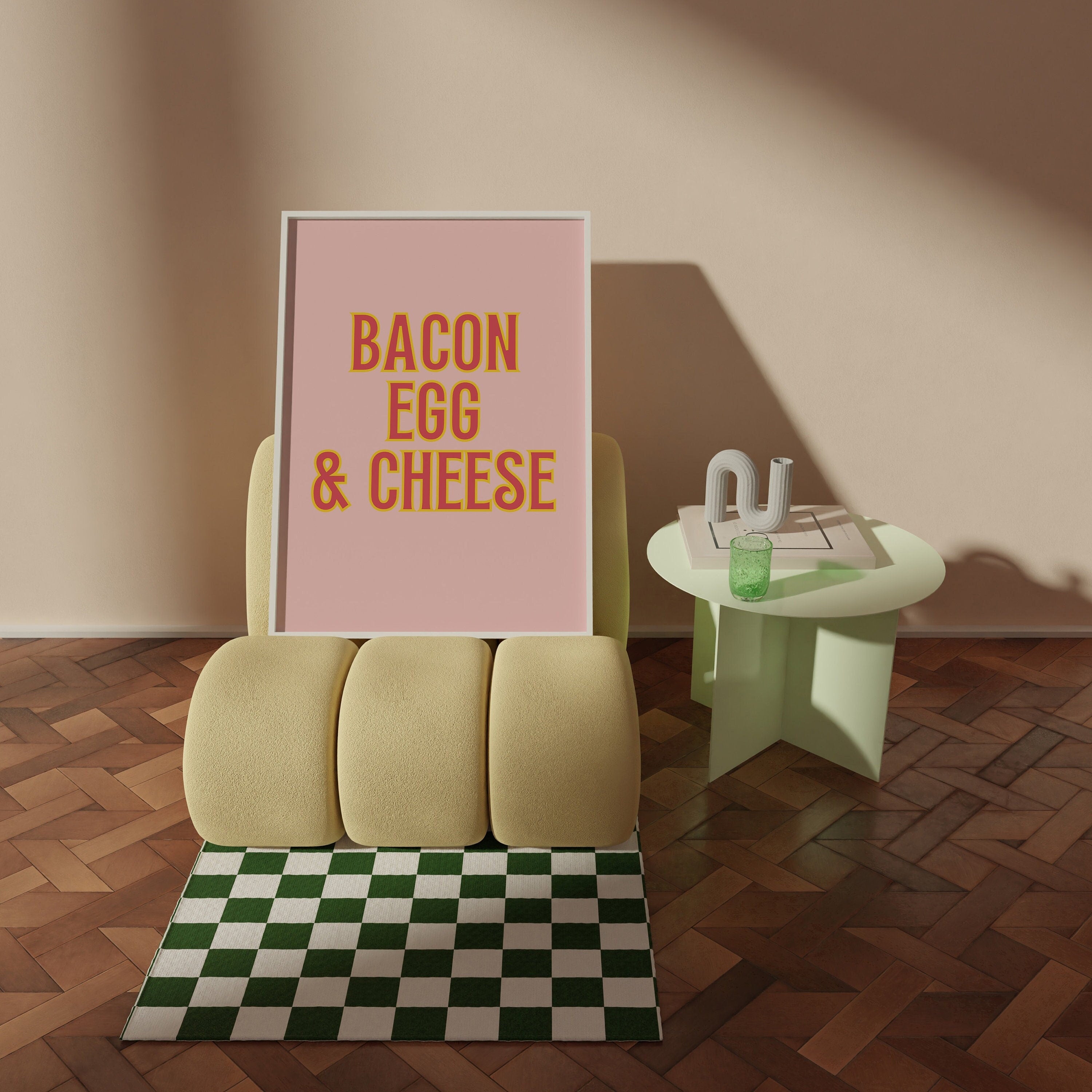 Bacon Egg and Cheese Digital Art Print