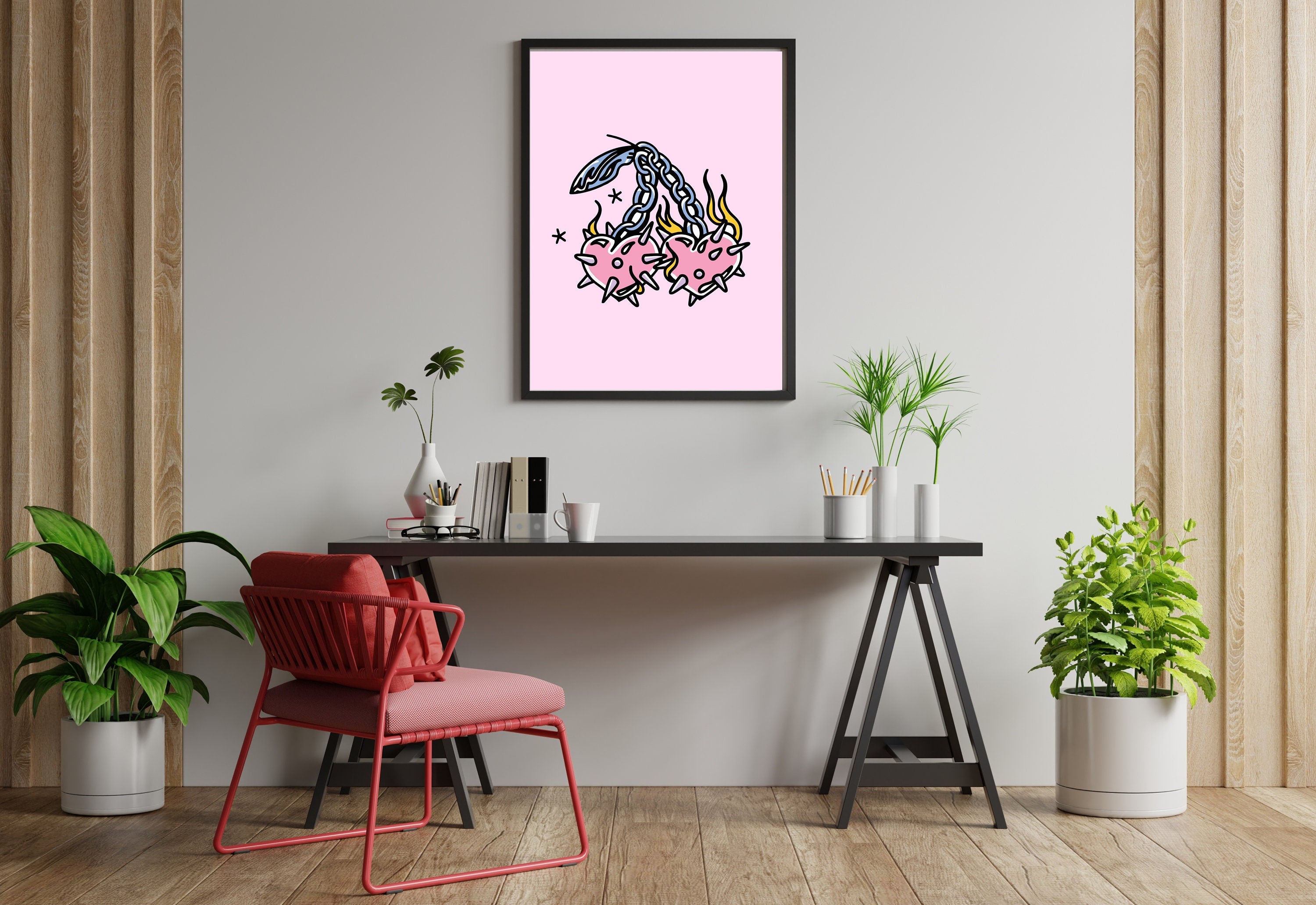 Best Cherry Spikes Art Print