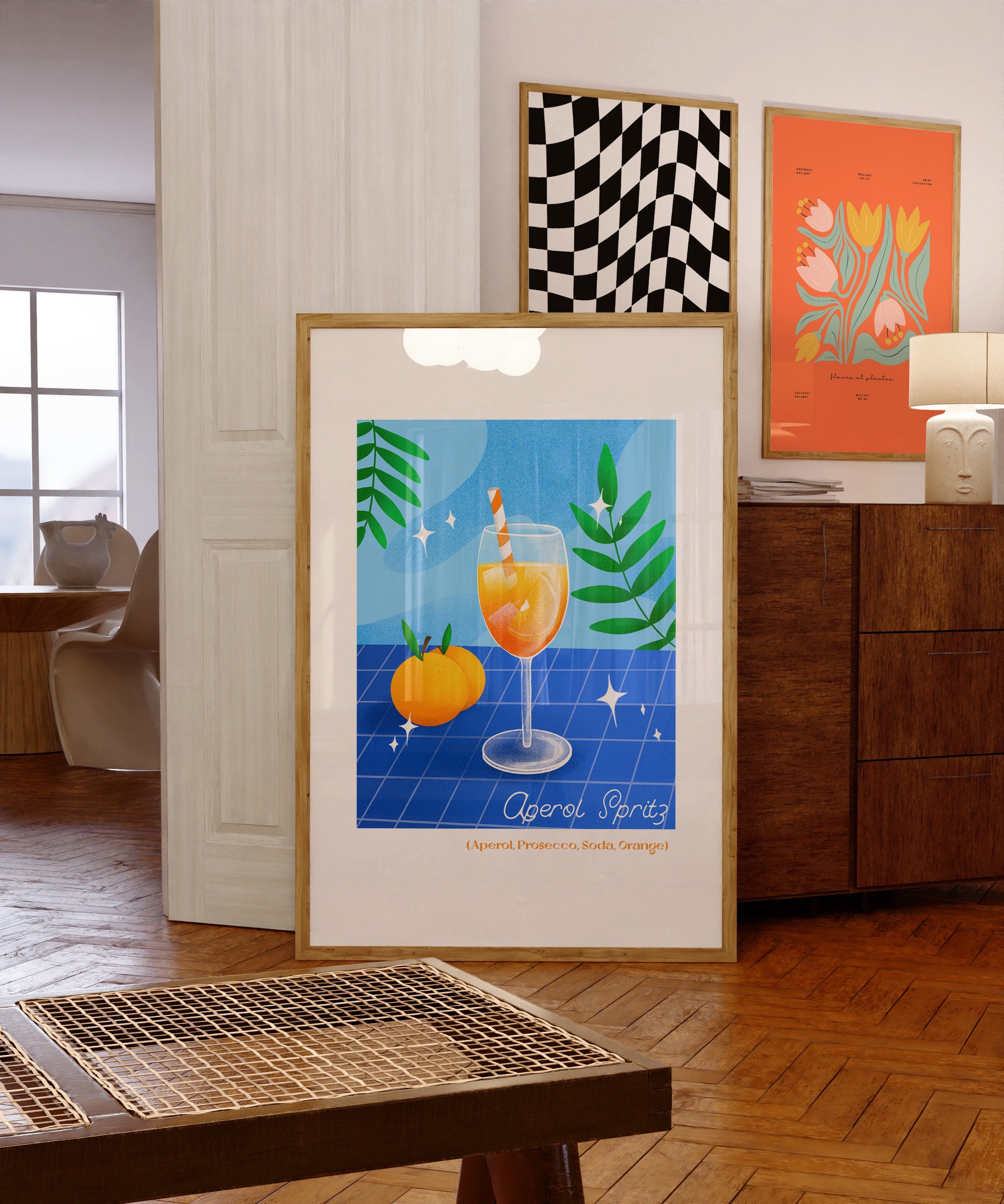 Aperol Spritz Digital Art Print