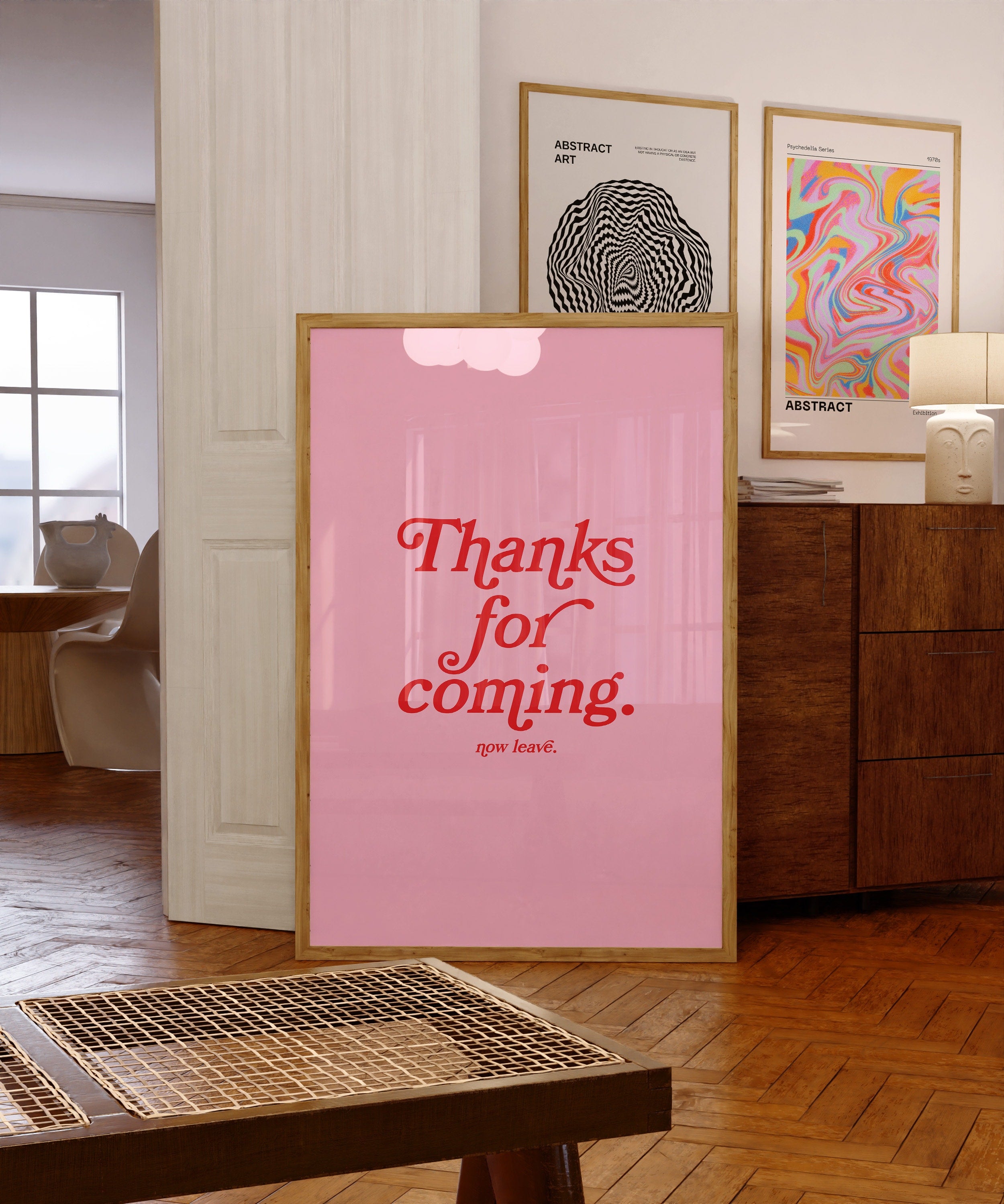 Thanks for coming-Digital Prints-Wall Art Print-Typography Art-Downloadable Print-Bar Art Prints-Living Room Decor-Funny Wall Art-Bright Art