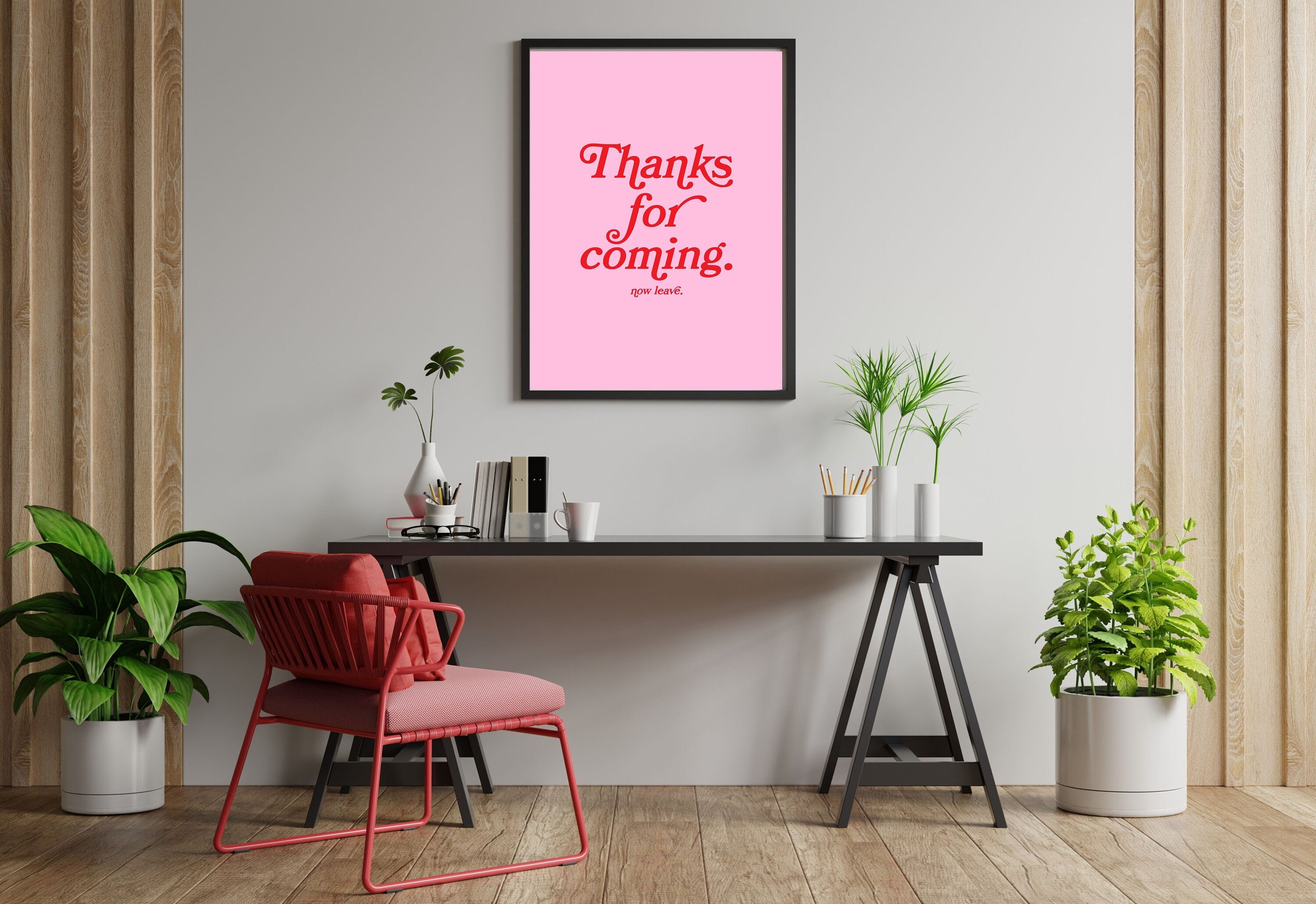 Thanks for coming-Digital Prints-Wall Art Print-Typography Art-Downloadable Print-Bar Art Prints-Living Room Decor-Funny Wall Art-Bright Art