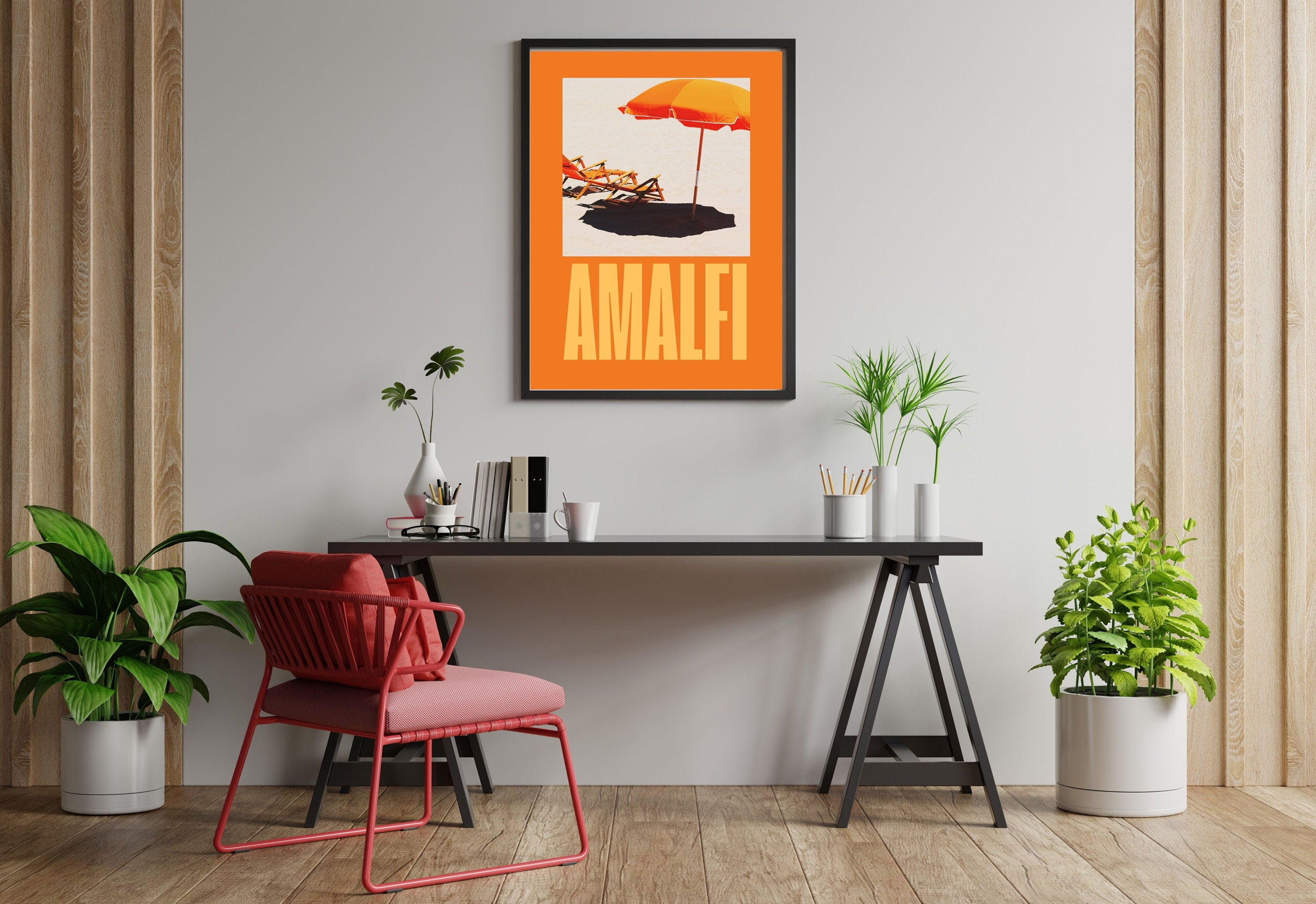 art print amalfi holiday