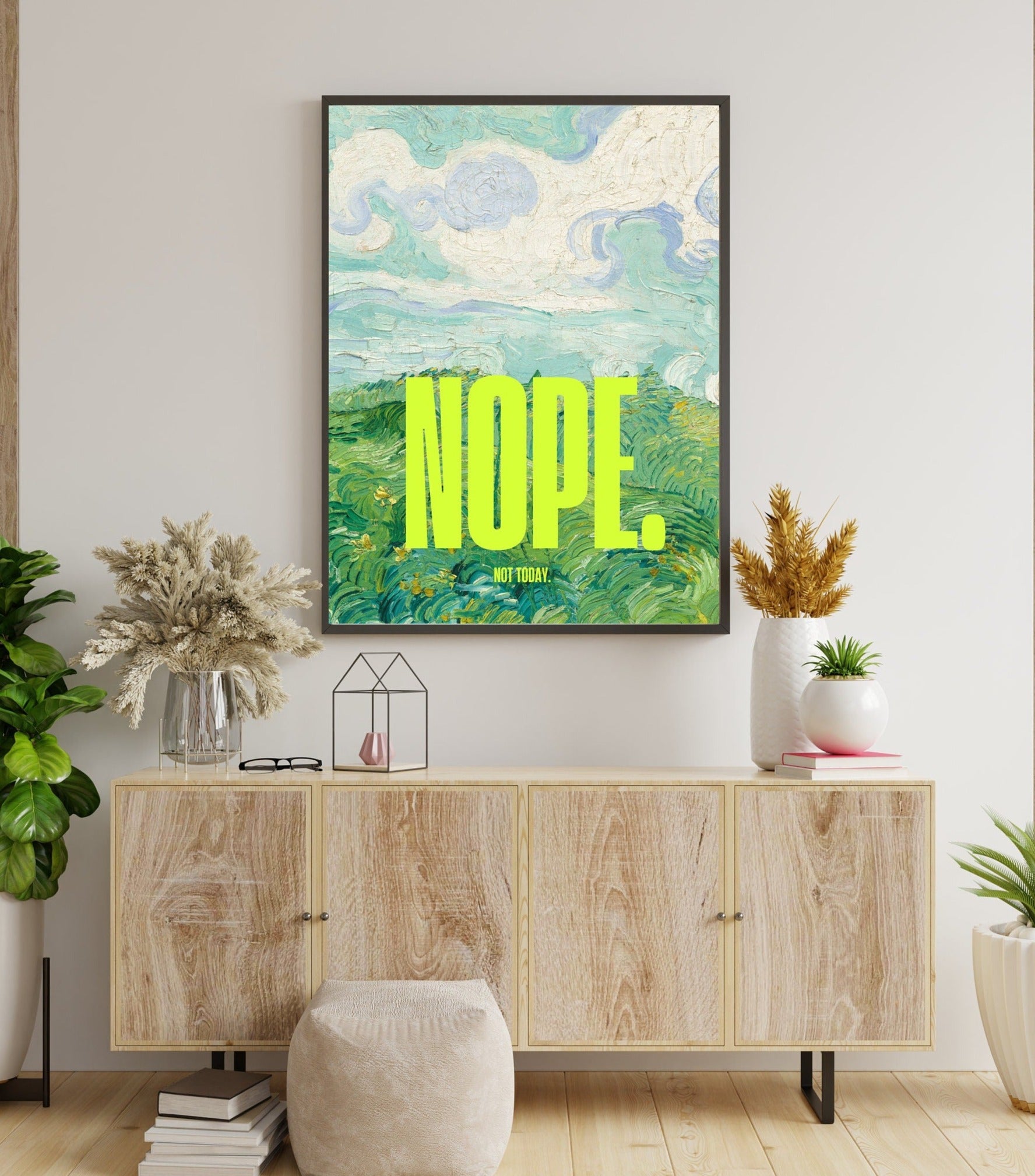The Story Behind 'Nope Not Today' Altered Digital Prints