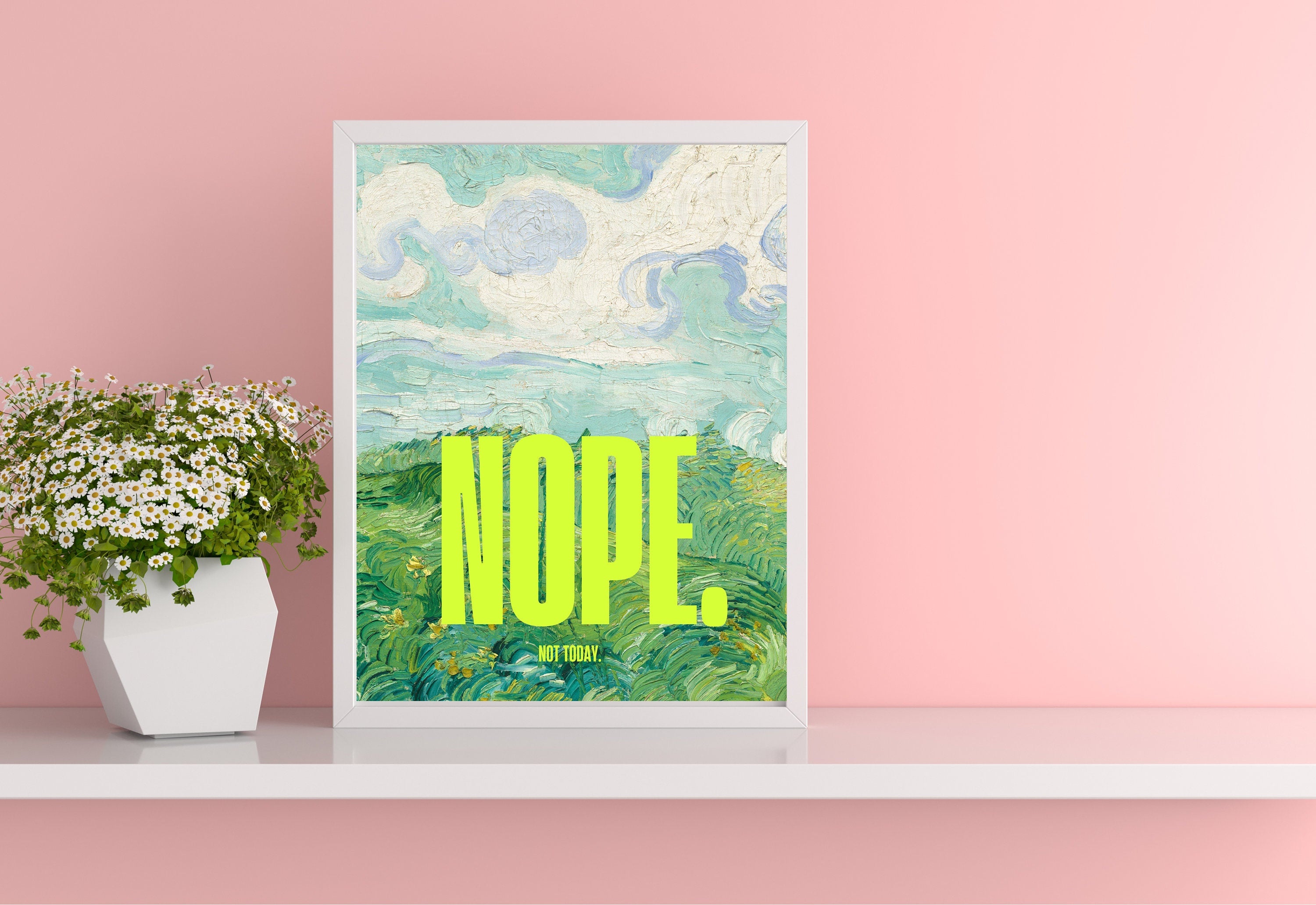 Buy Altered Painting Nope Not Today Digital Prints Online
