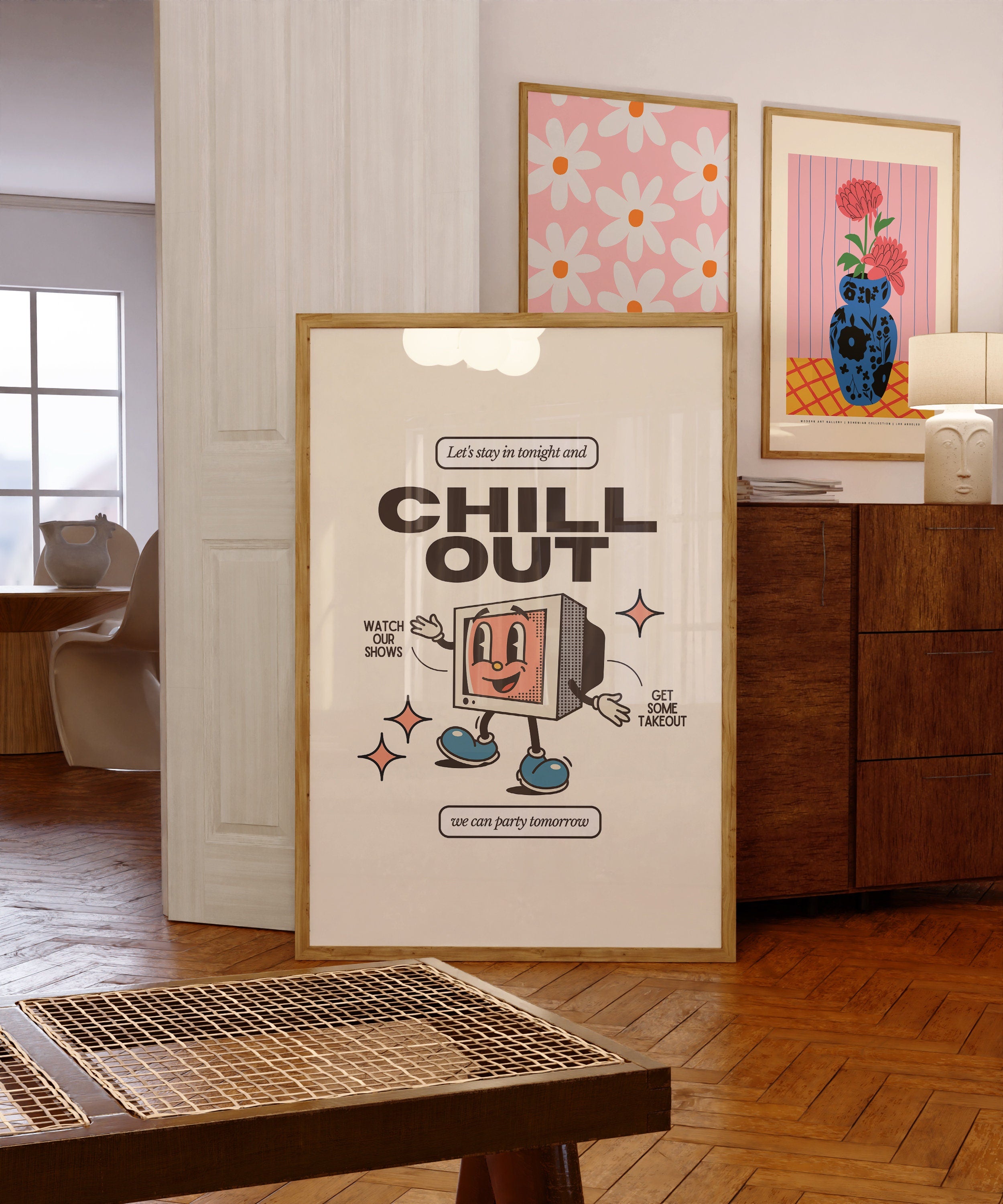 Chill Out and Watch TV Digital Art Print