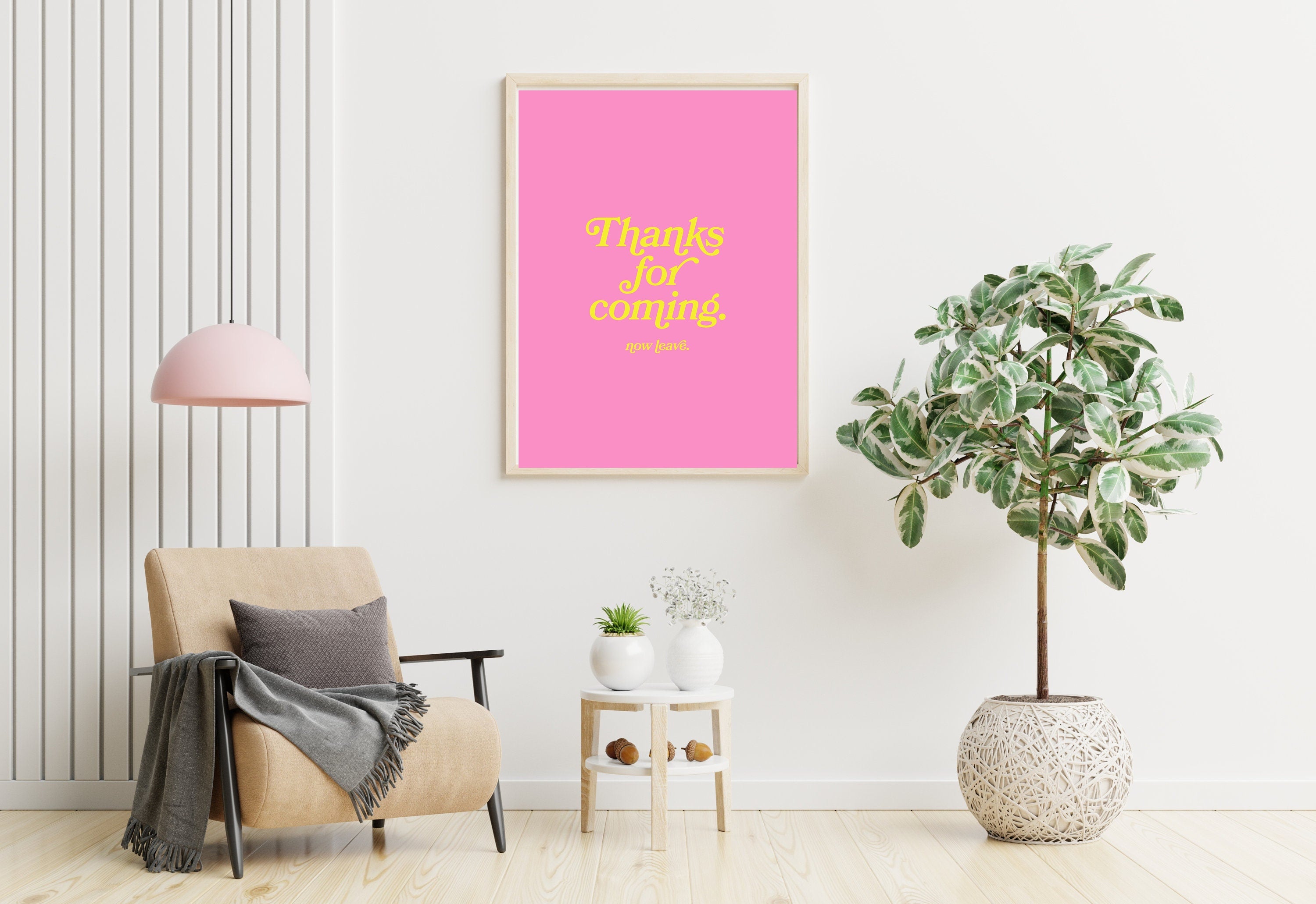 Thanks for coming-Digital Prints-Wall Art Print-Typography Art-Downloadable Print-Bar Art Prints-Living Room Decor-Funny Wall Art-Bright Art