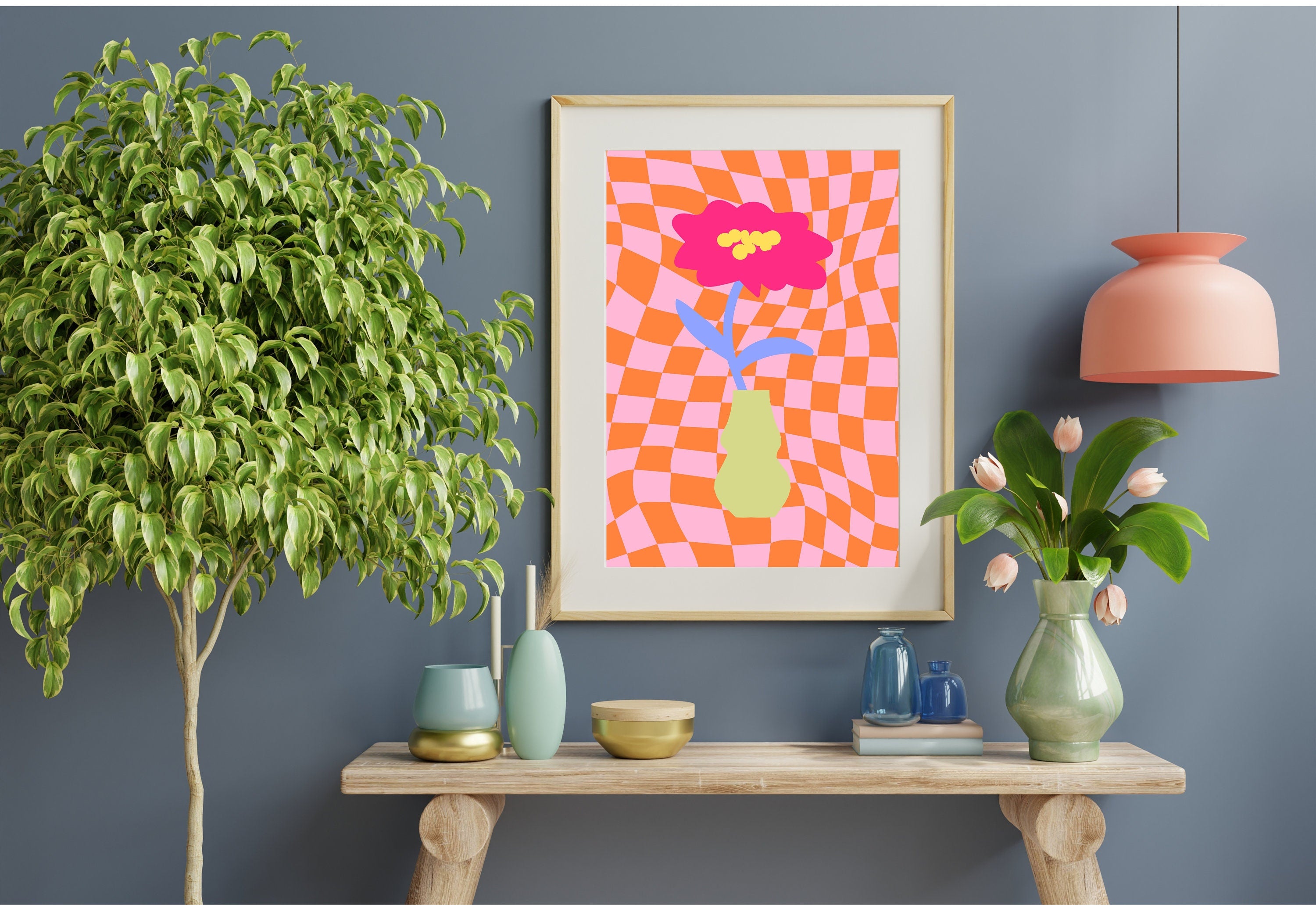 Digital canvas bursting with abstract floral designs in radiant hues.