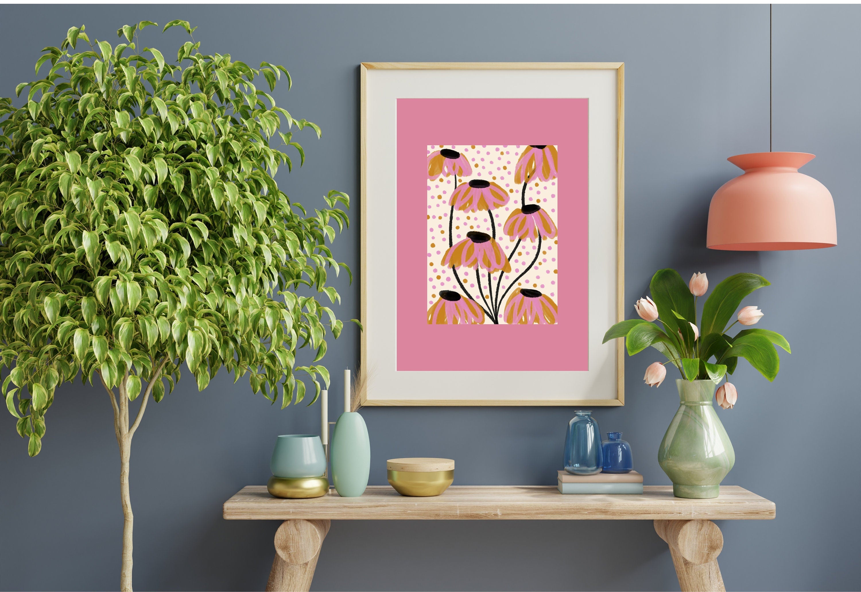 Best Bouquet of Flowers Pink Art Print