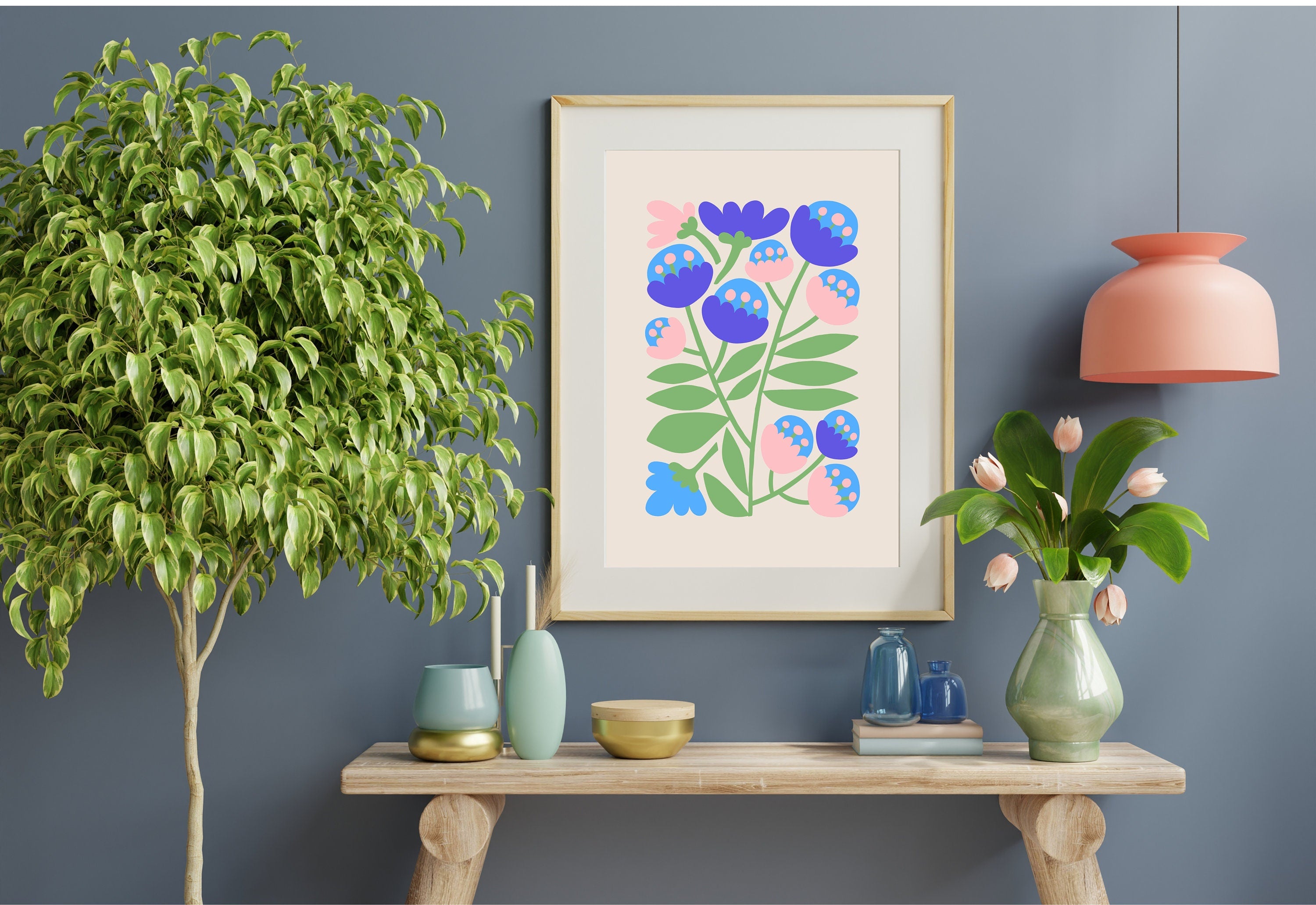 Add a touch of elegance and vibrancy to your space with this delightful Bouquet of Flowers Digital Art Print from GS Print Shoppe.