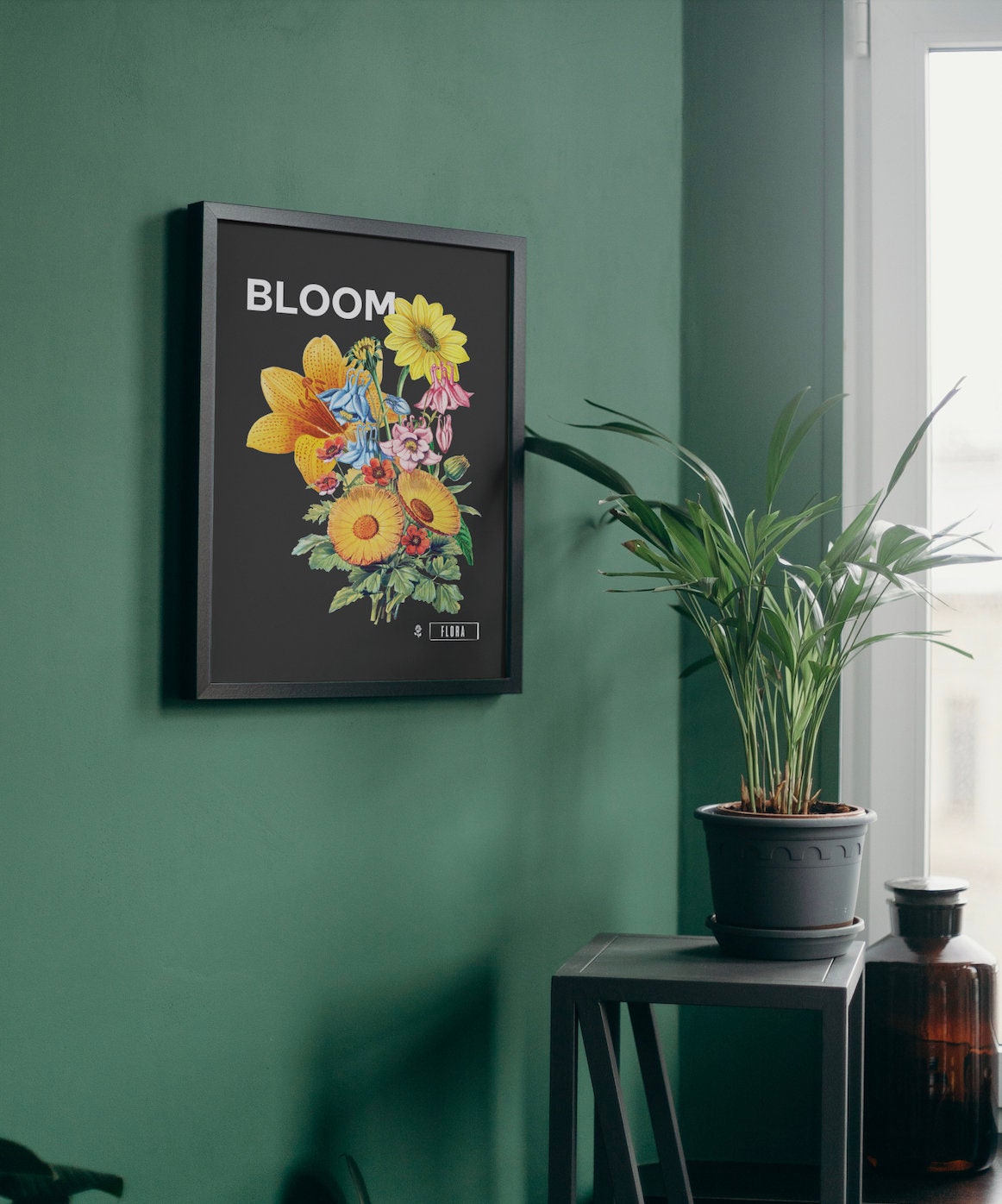 bloom floral art print for wall