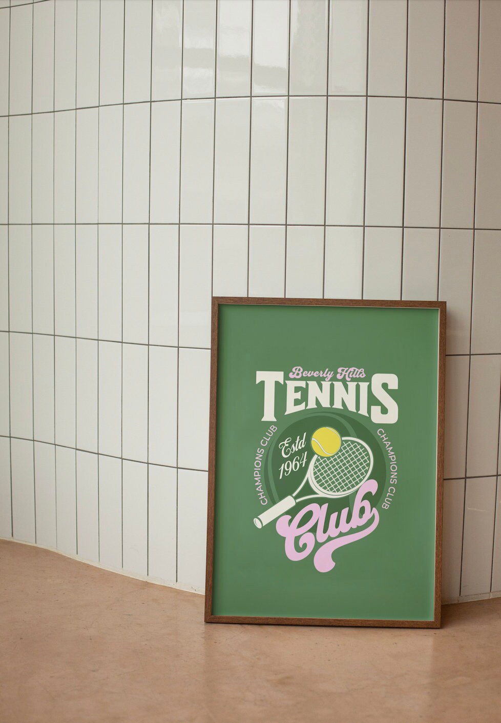 Beverly Hills Tennis Club Digital Art Print