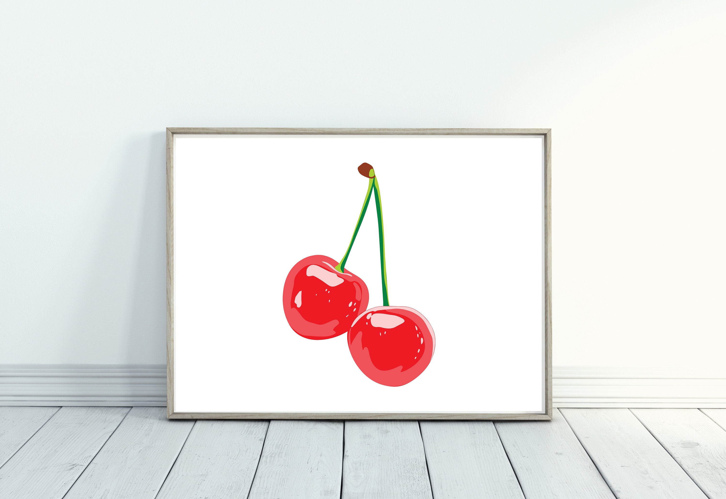 Y2K Aesthetic Art, Trippy Prints, Cherry Art Print, Cherry 8 Ball Art, Red Retro Decor, Digital Prints, Psychedelic Art, Fun Cherry Art