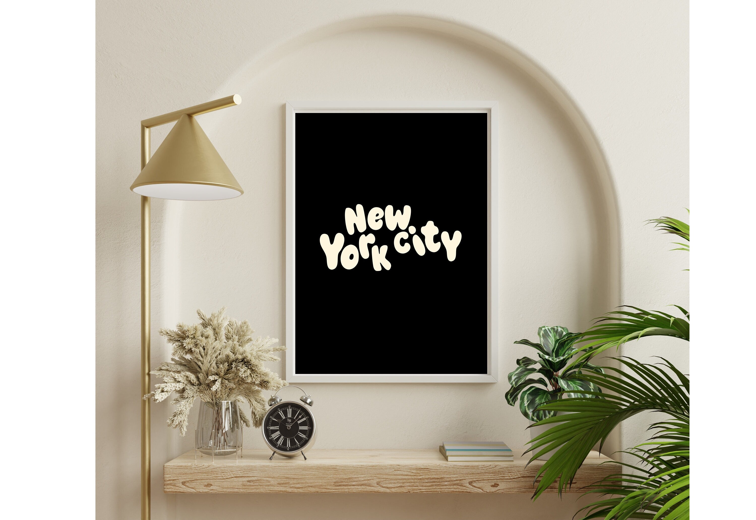 New York Art Print-Digital Art Download-Black NYC Wall Art-Cute Trendy Art-NYC kids Room Art-New York Posters-NYC Wall Poster-Black Posters