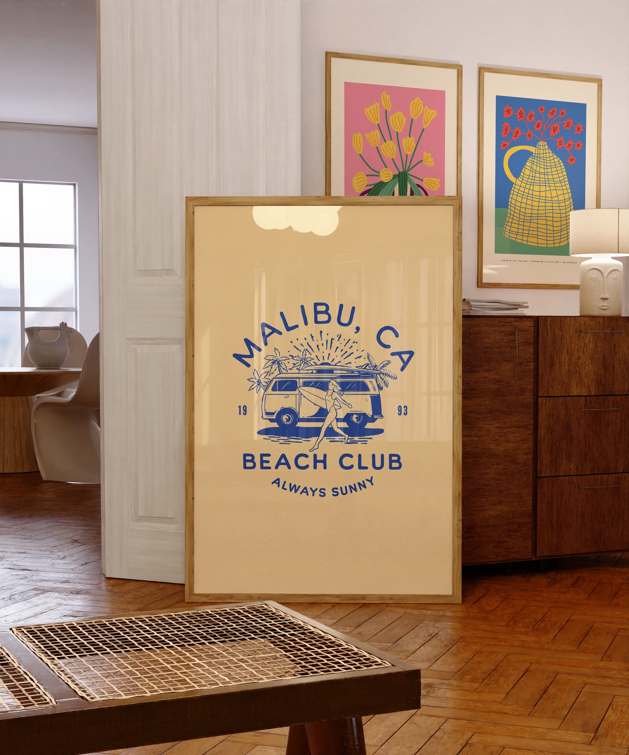 Malibu Art prints, Malibu beach photo, Preppy Surfer Print, beach house art, digital art prints, living room art, Sandy beach art