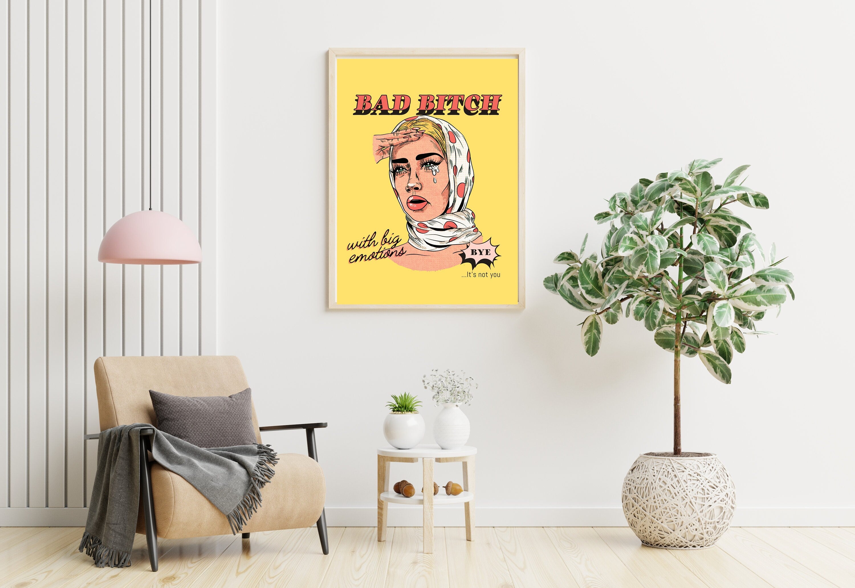 Bad Bitch Digital Art Print