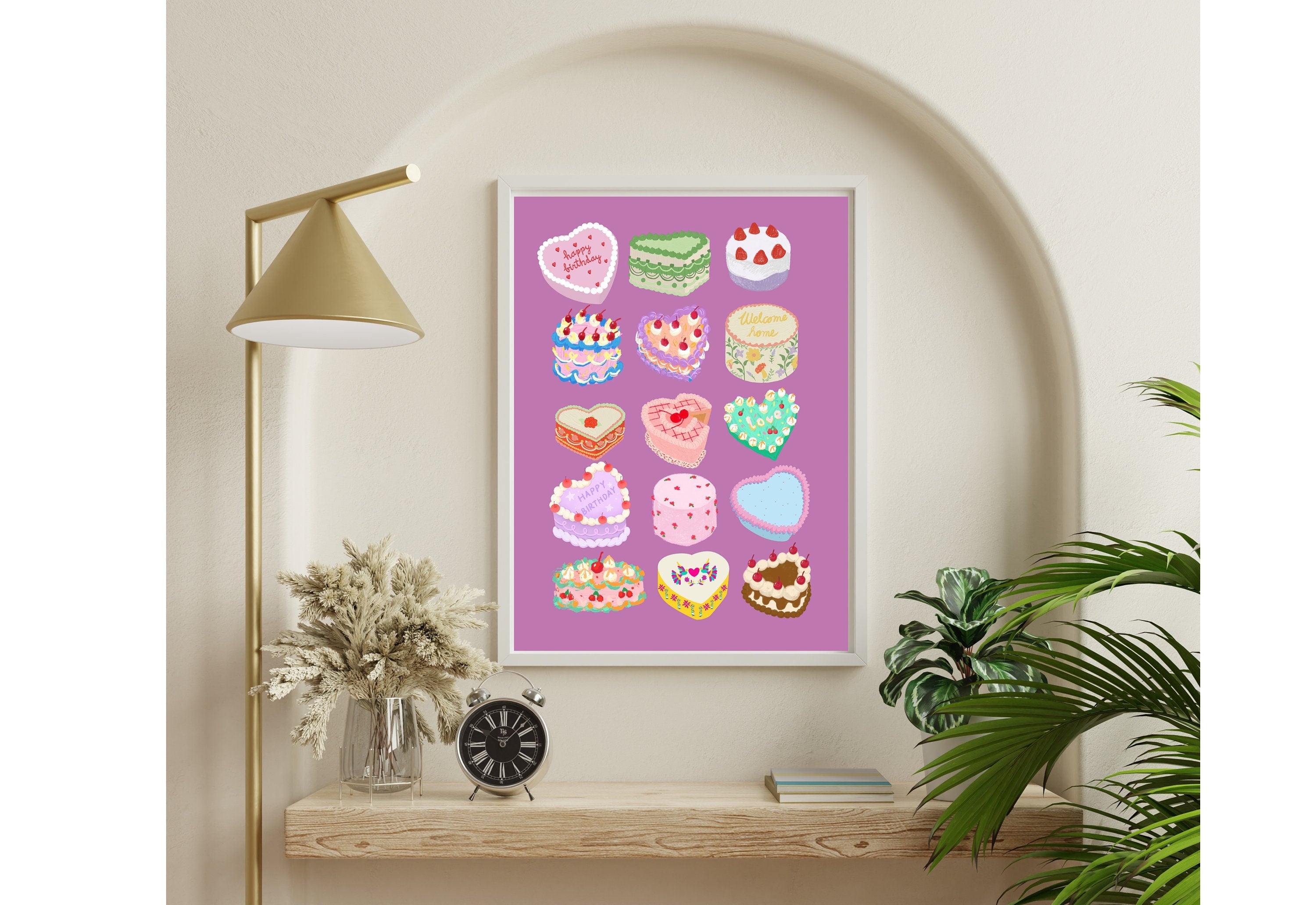 Cake Art, Digital Download,Kitchen Wall Art Print,Digital Food Art Print,Trendy Wall Art Print,Kitchen Printables,Kitchen Wall Decor