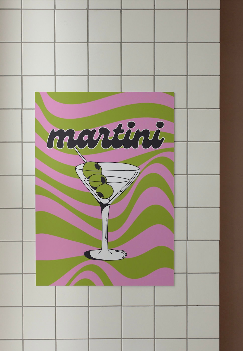 One More Round-Digital Download-Martini Art-Retro Print-Cheers Art Print-Trendy Art-70s Art Print-Girly Art-Cocktail Art-Preppy Bar Cart Art