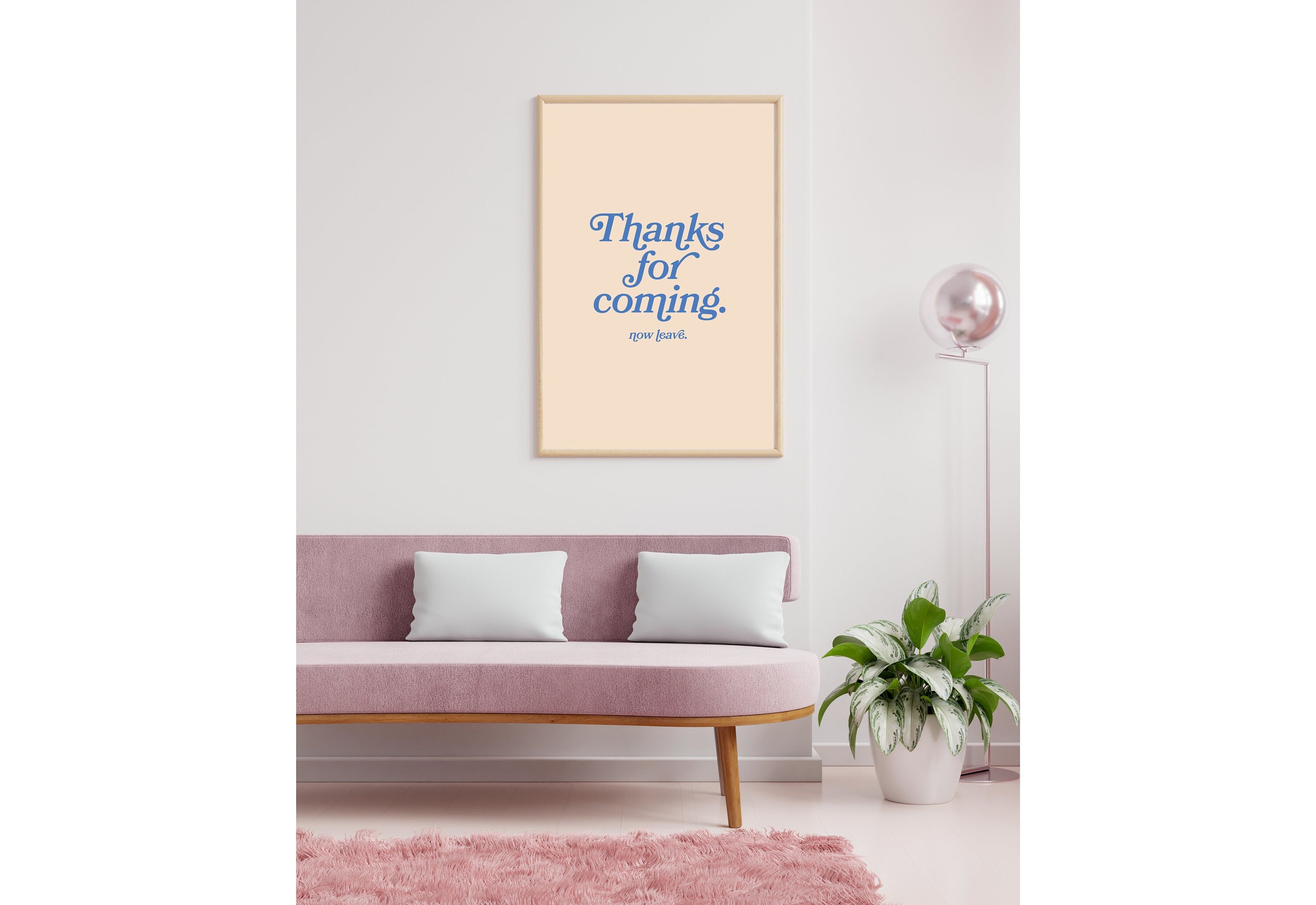 Thanks for coming-Digital Prints-Wall Art Print-Typography Art-Downloadable Print-Bar Art Prints-Living Room Decor-Funny Wall Art-Bright Art