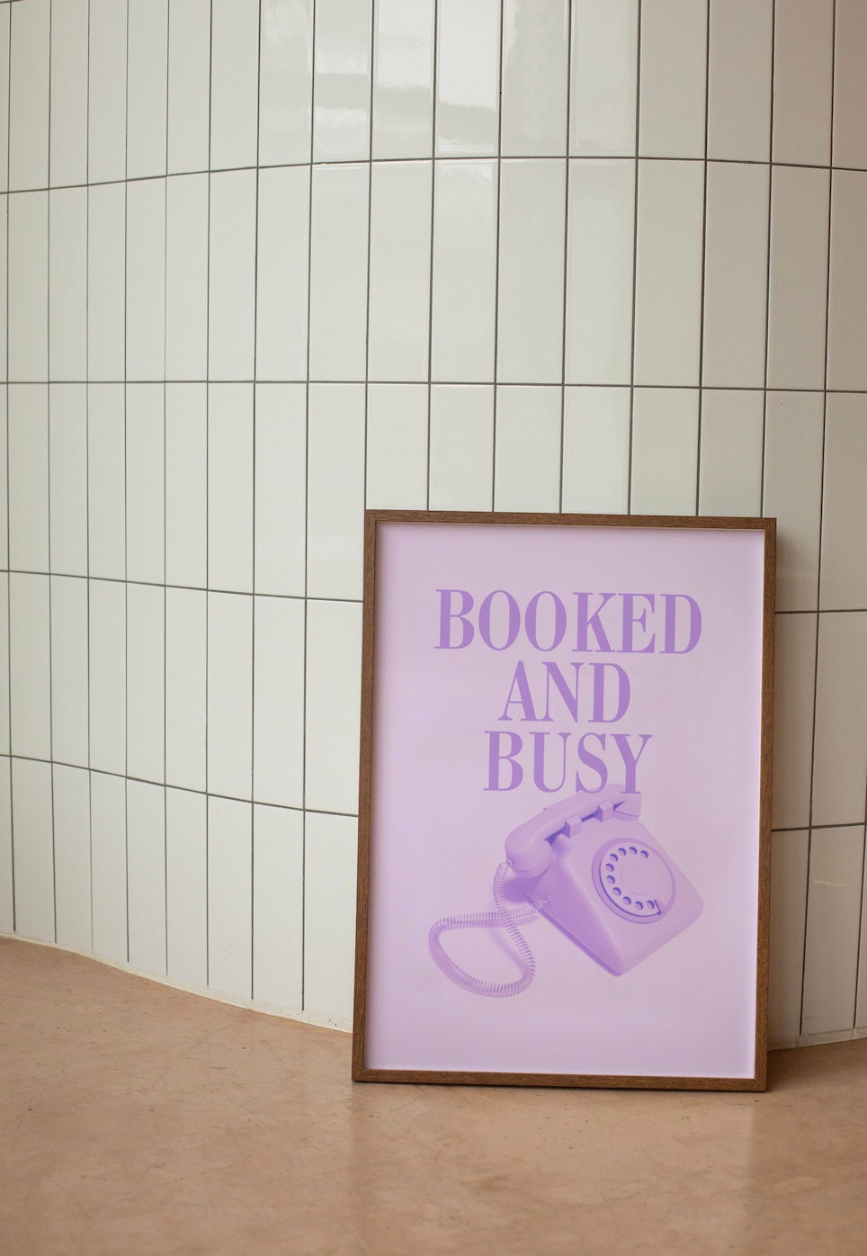 Booked and Busy Purple Digital Art Prints