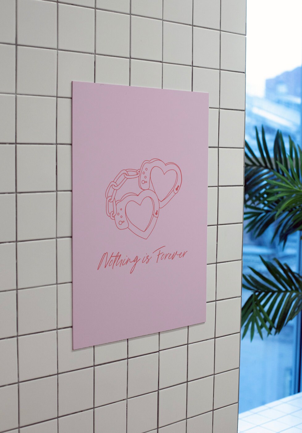 Nothing is Forever Art-Digital Prints-Wall Art Print-Preppy Pink Print-Y2K Aesthetic-Apartment Art-Trendy Art-Pink Retro Art-Dorm Room Decor